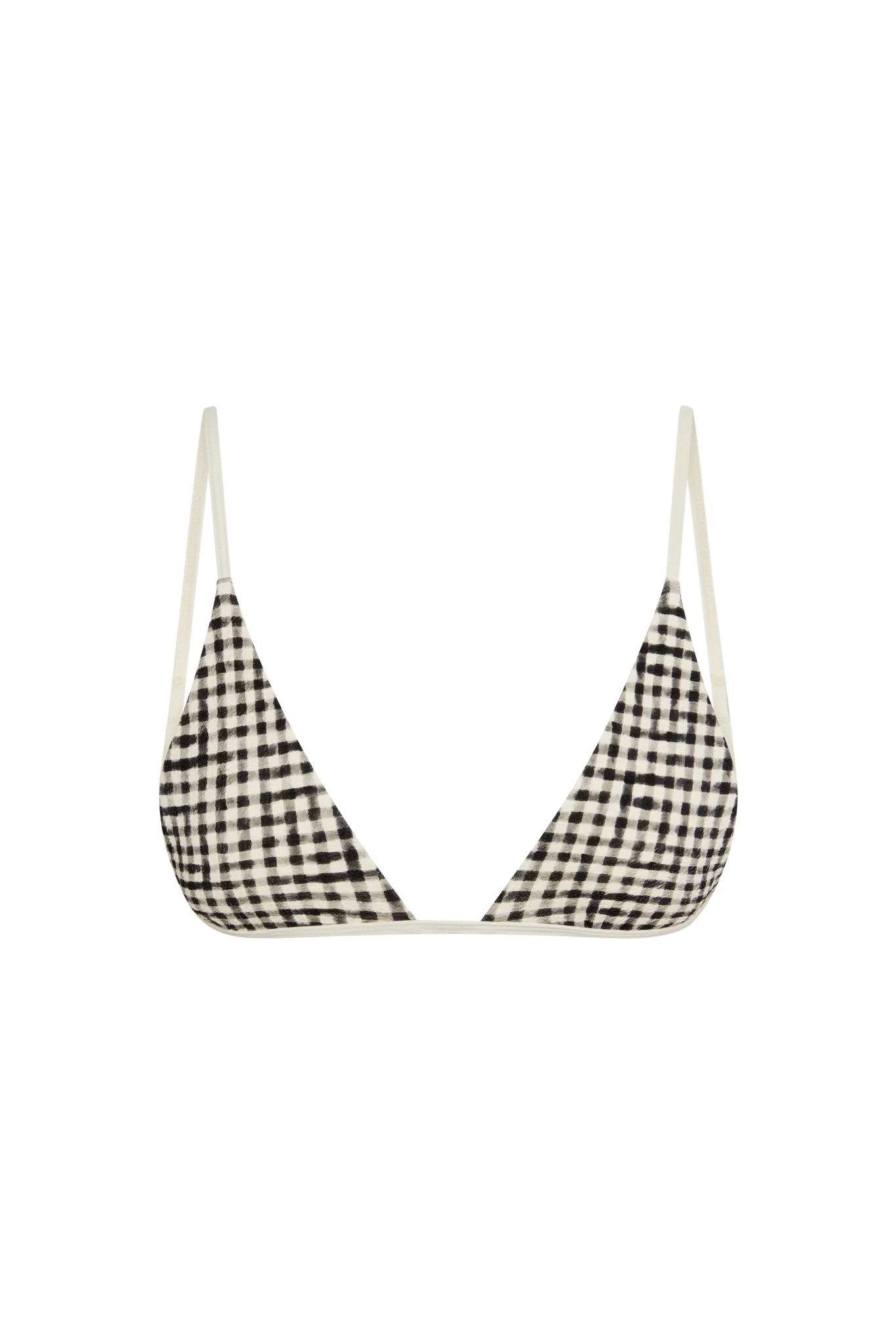 Barbados Top - Black Gingham