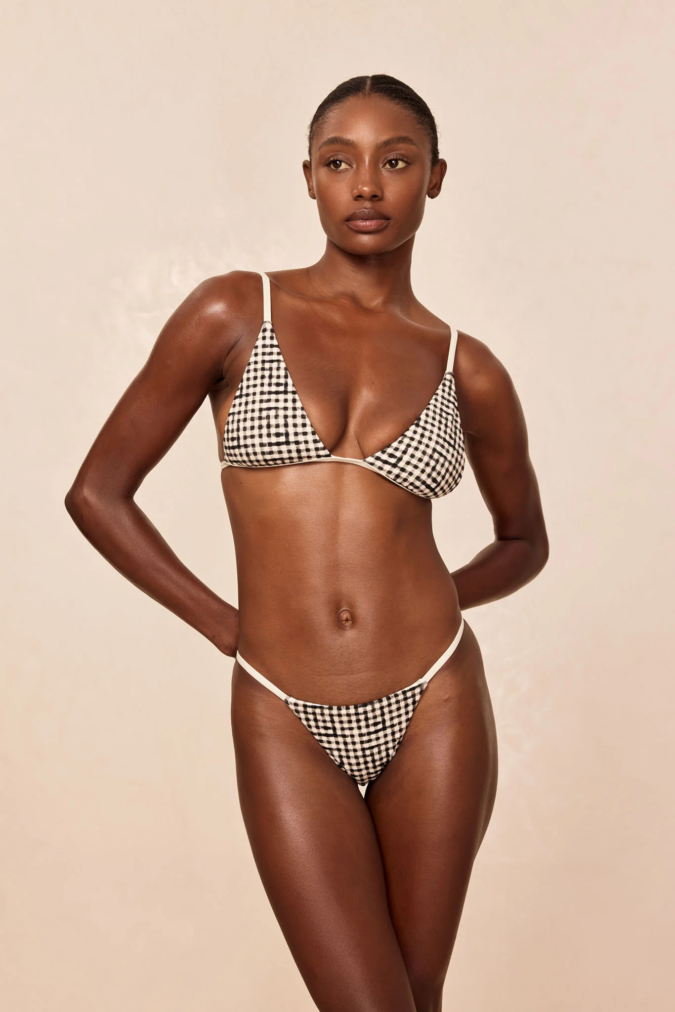 Barbados Top - Black Gingham - Image 3