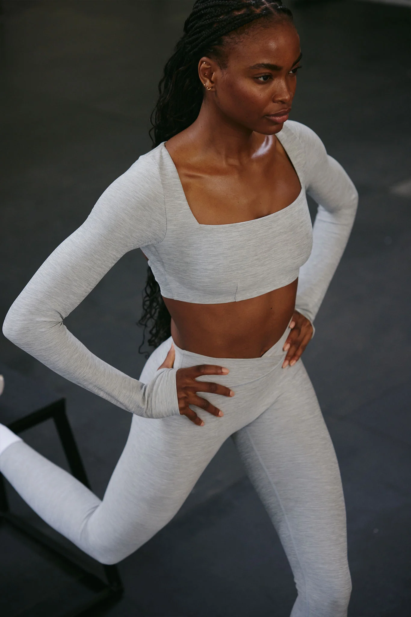Bellevue Top - Heather Grey - Image 2