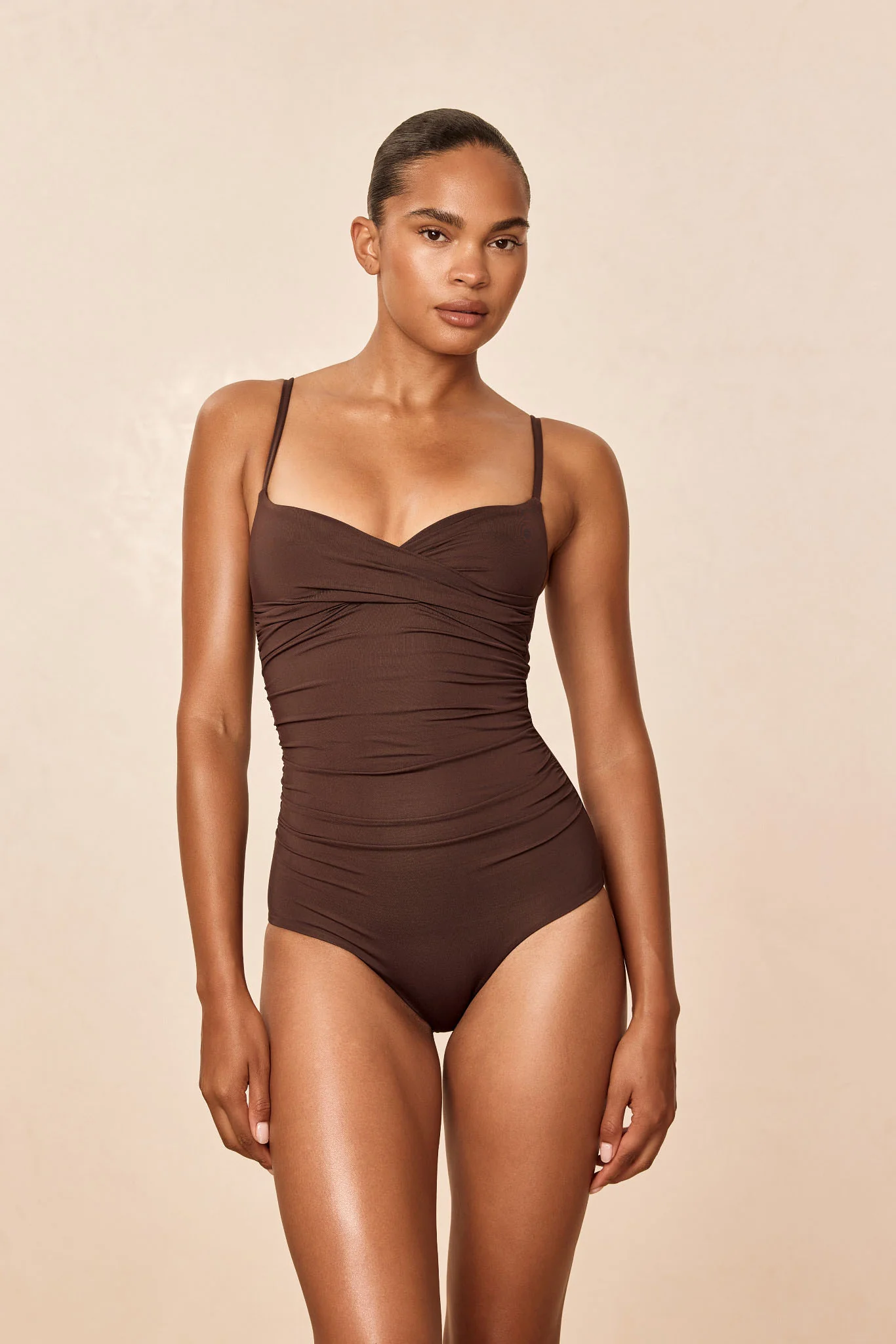 Bordeaux One Piece Full Coverage - Espresso - Image 2