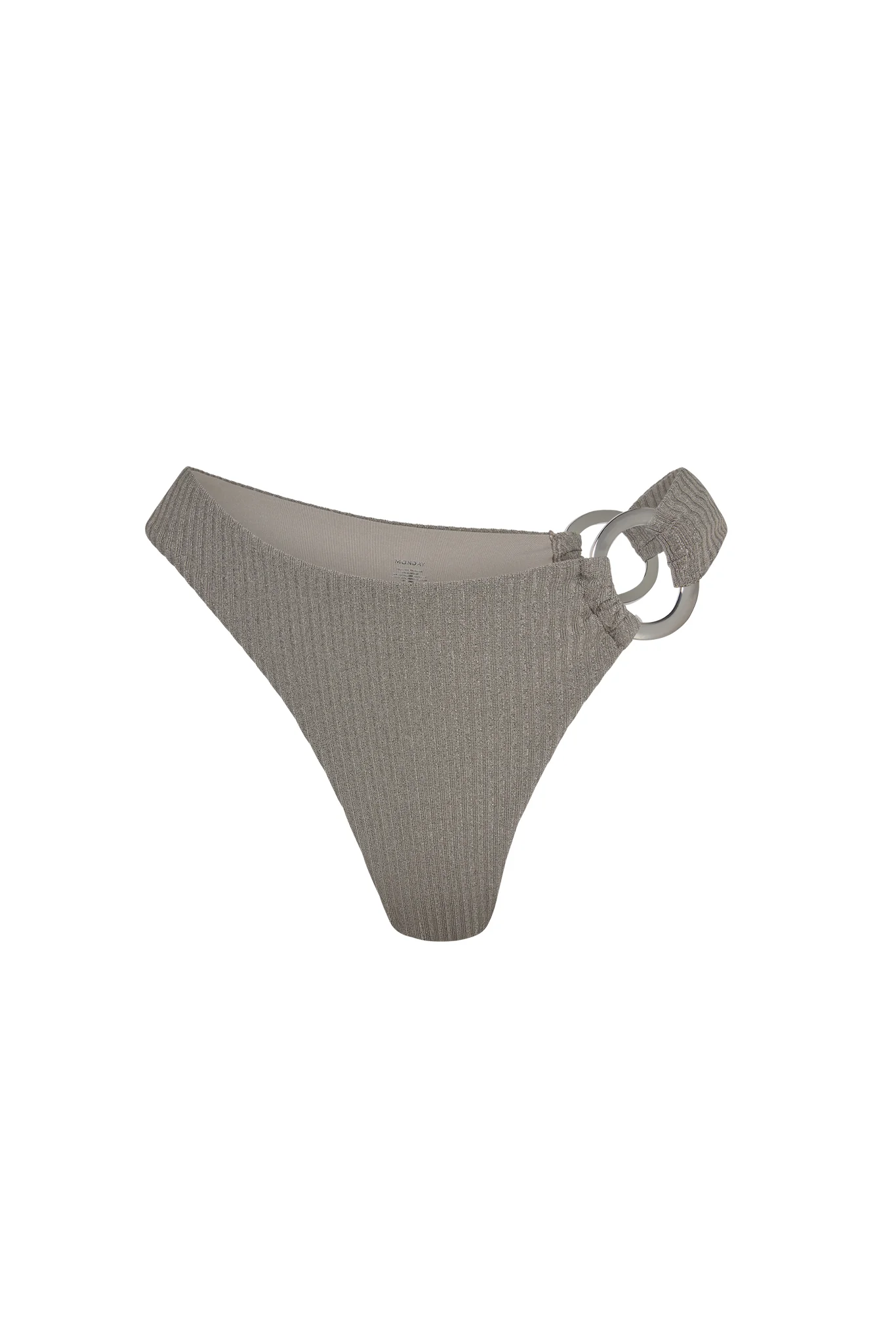 Bronte Bottom - Steel Lurex Rib