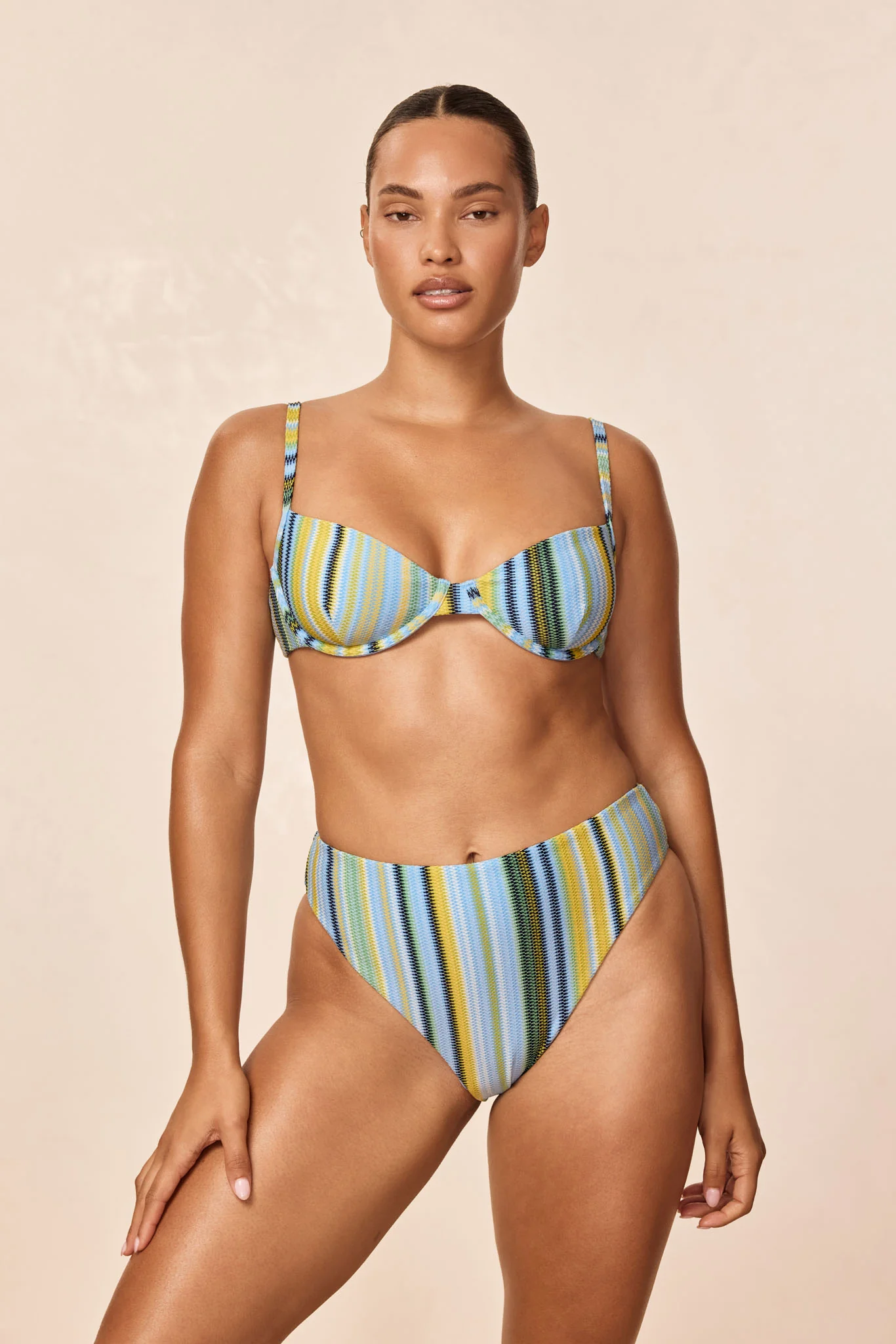 Capri Top - Sardinia Stripe Azure - Image 7