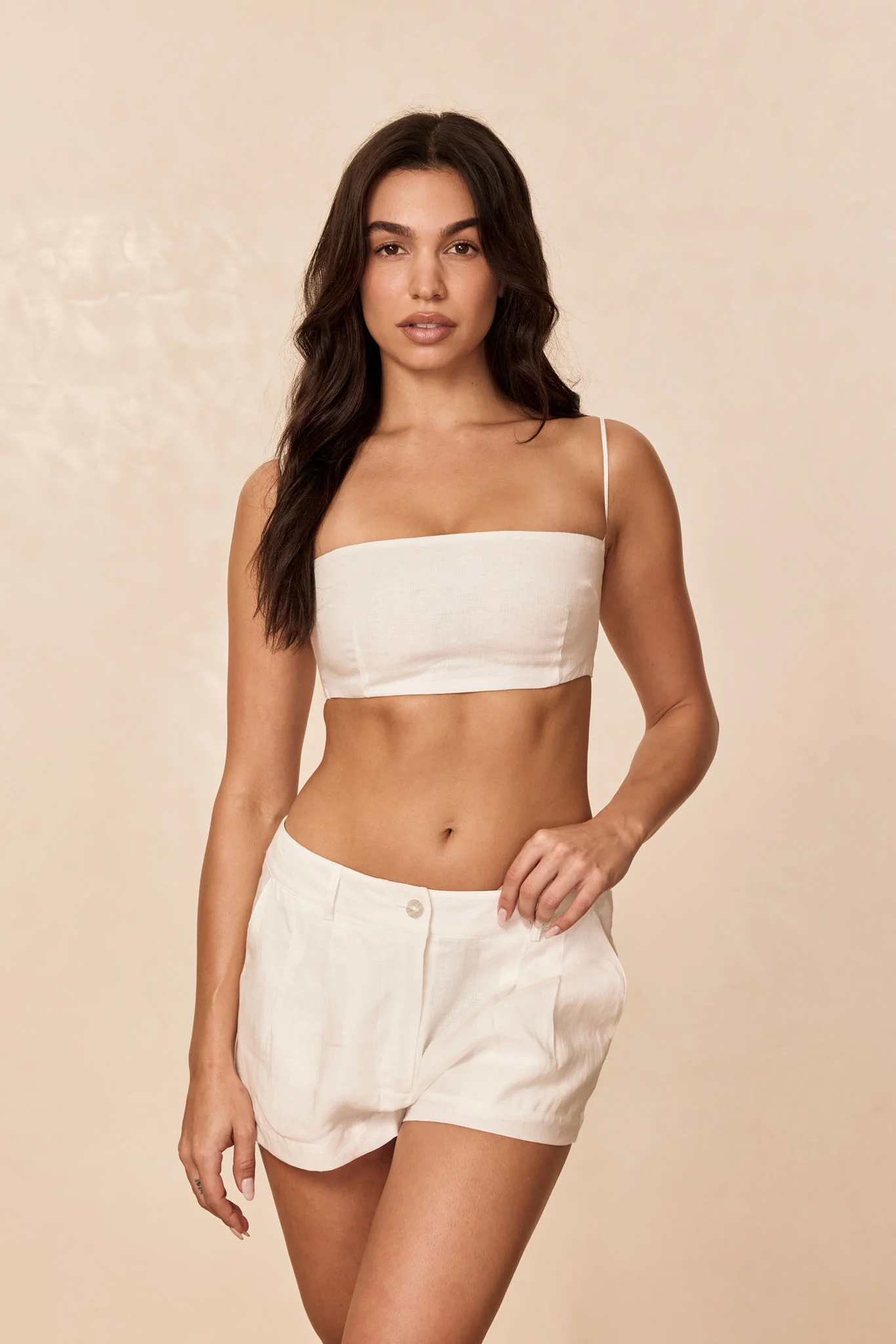 Casablanca Short - White Linen - Image 3