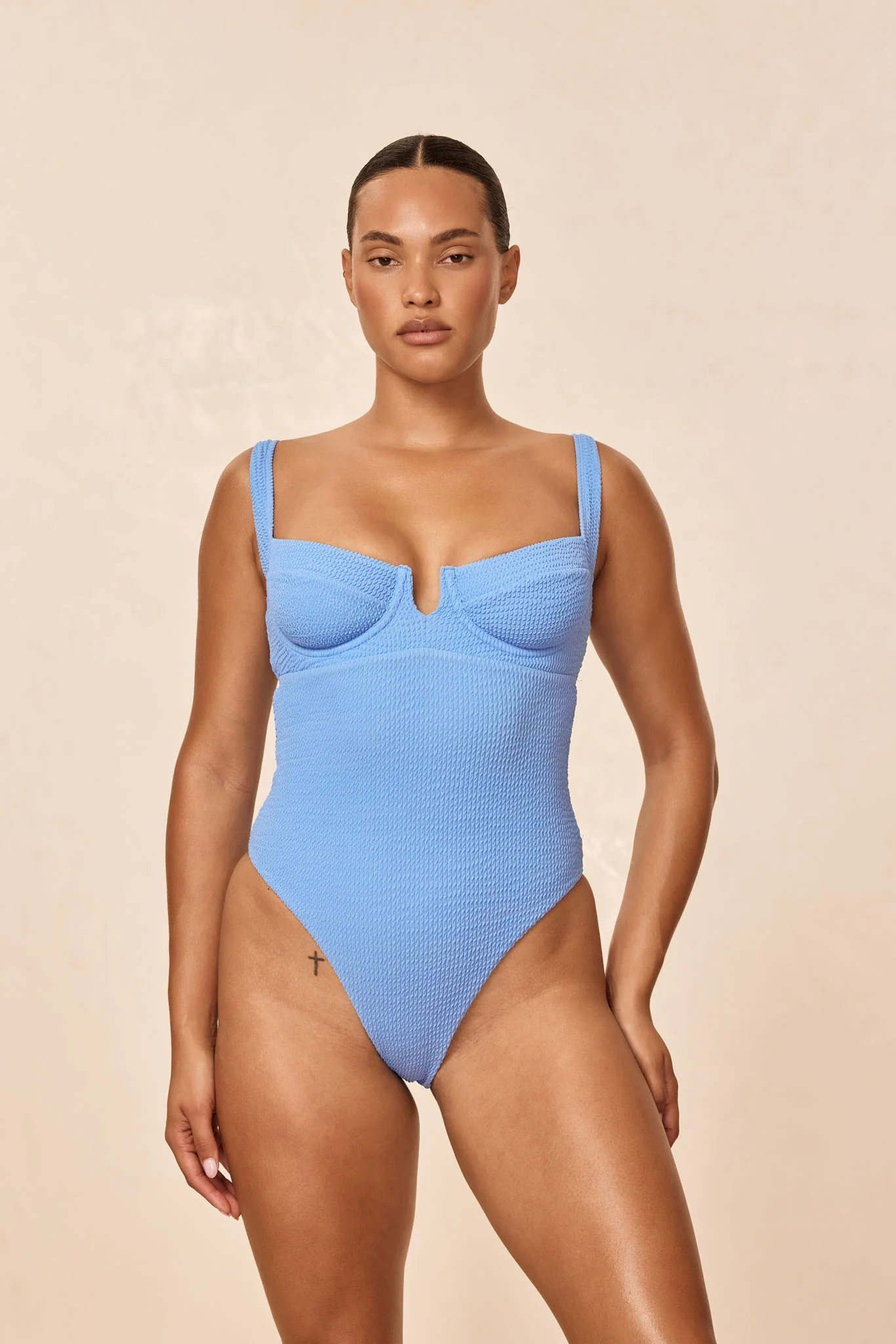 Clovelly One Piece - Azure Crinkle - Image 3