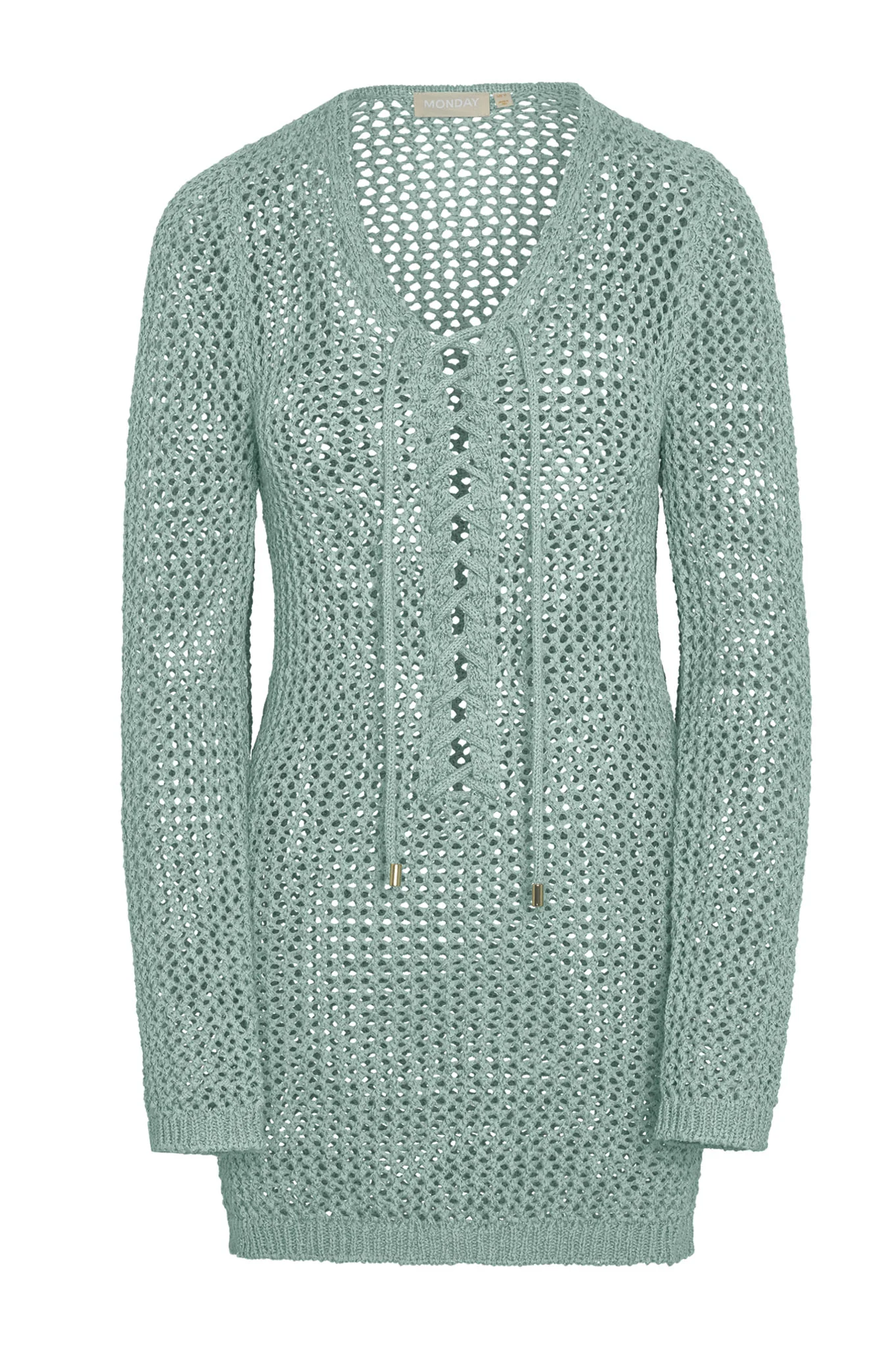 Corossol Mini Dress - Light Slate Petit Crochet