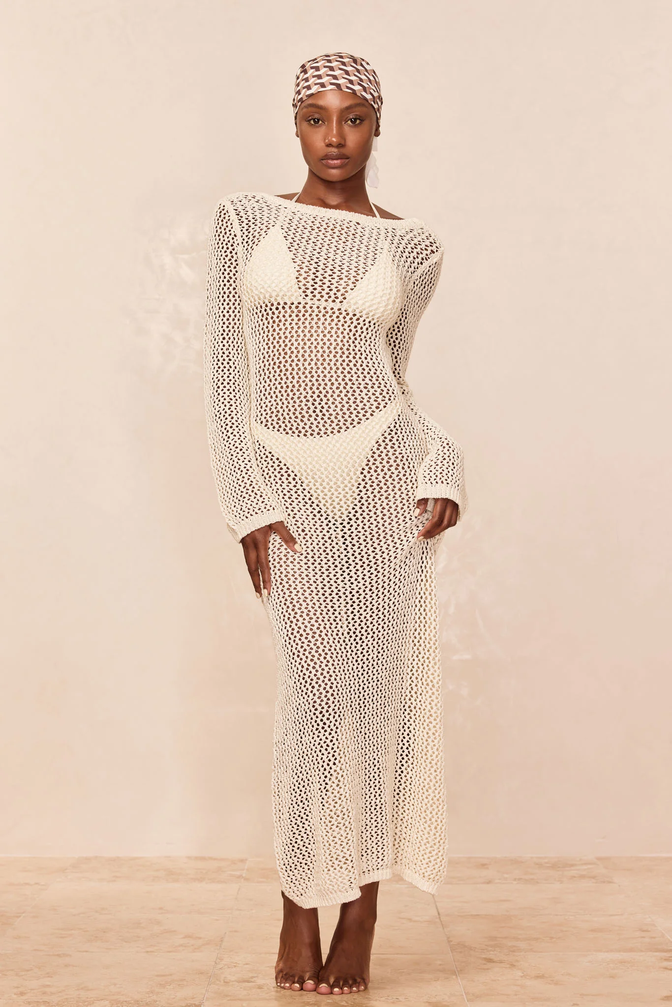 Cozumel Dress - Ivory Petit Crochet - Image 6