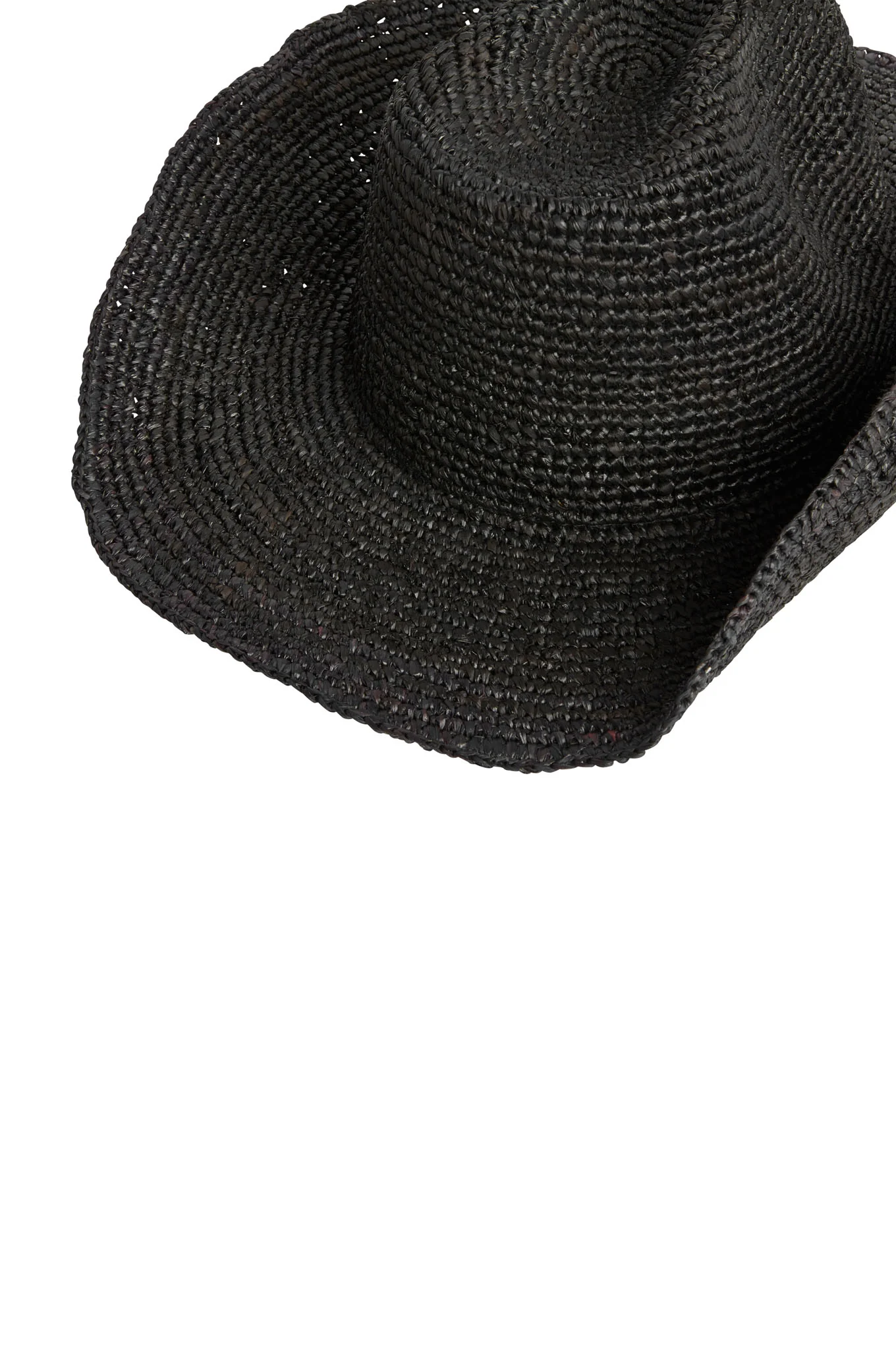 Exuma Raffia Hat - Black - Image 3