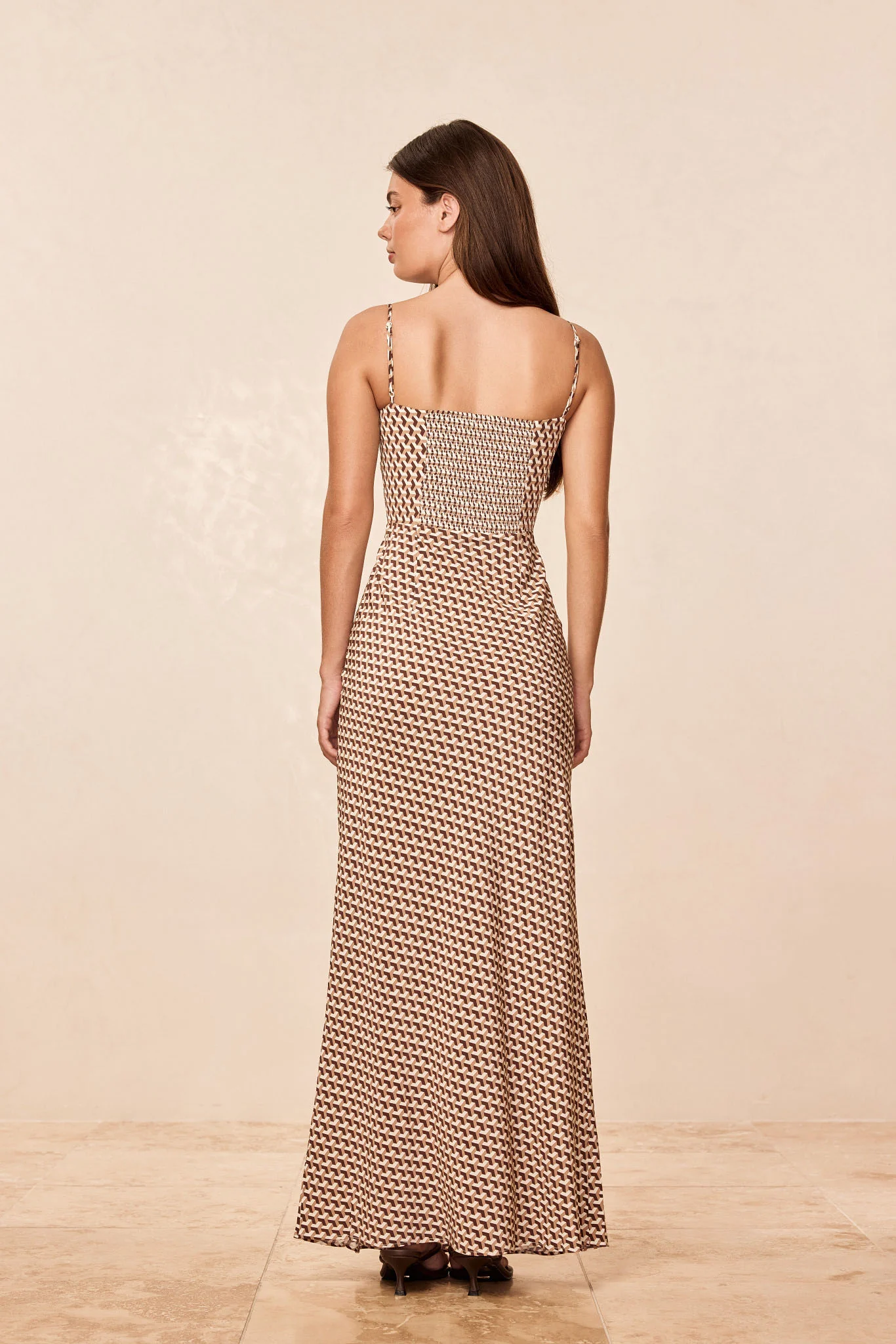 Fererra Dress - Husk Geo Silk - Image 3