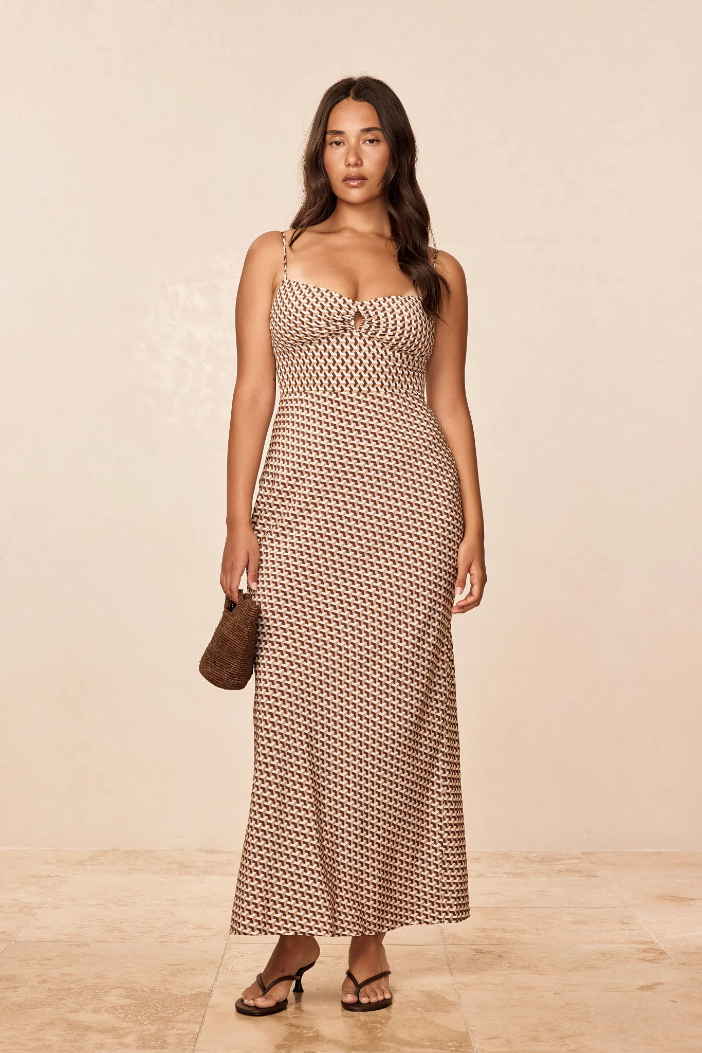 Fererra Dress - Husk Geo Silk - Image 4