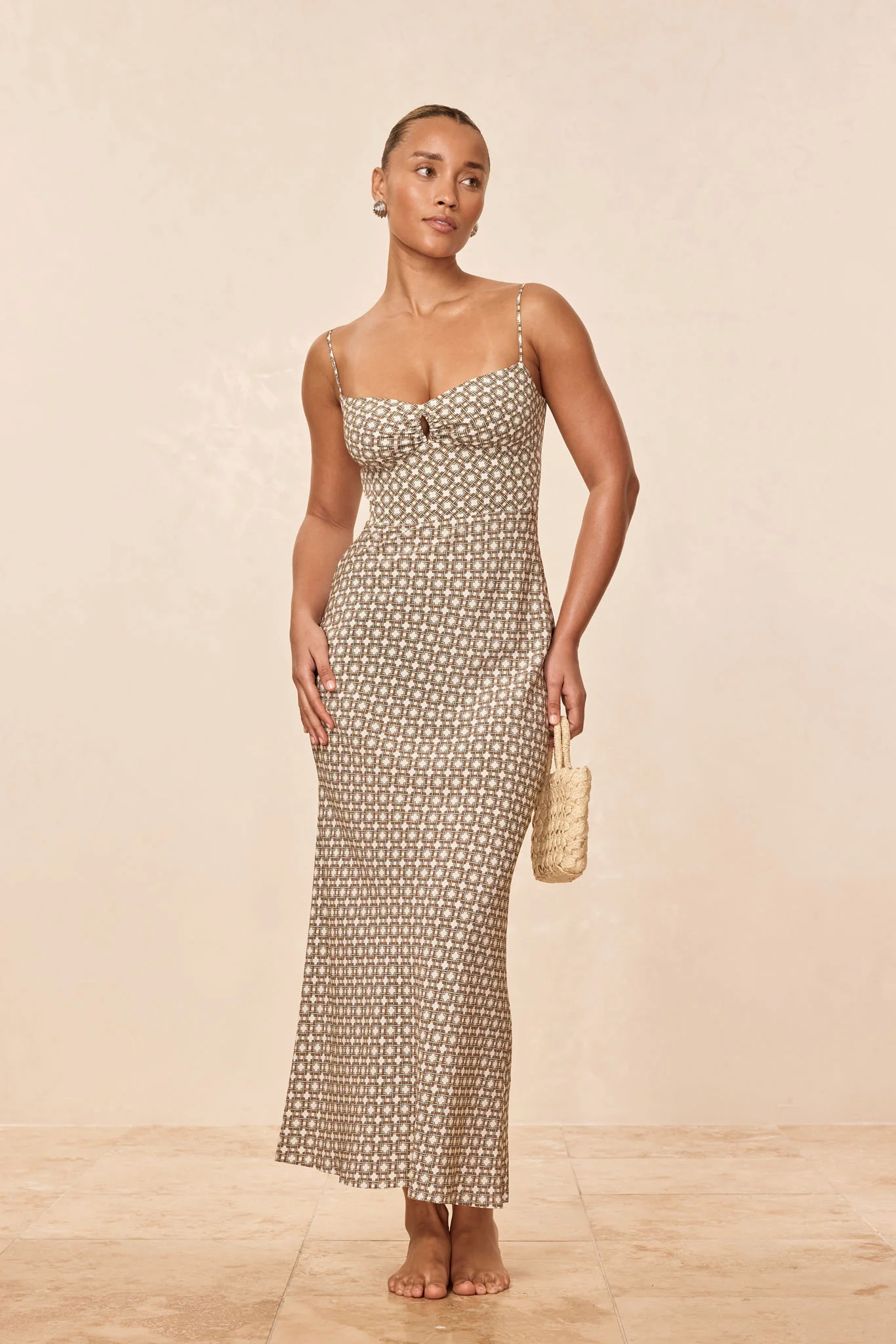 Fererra Dress - Tile Geo Silk - Image 4