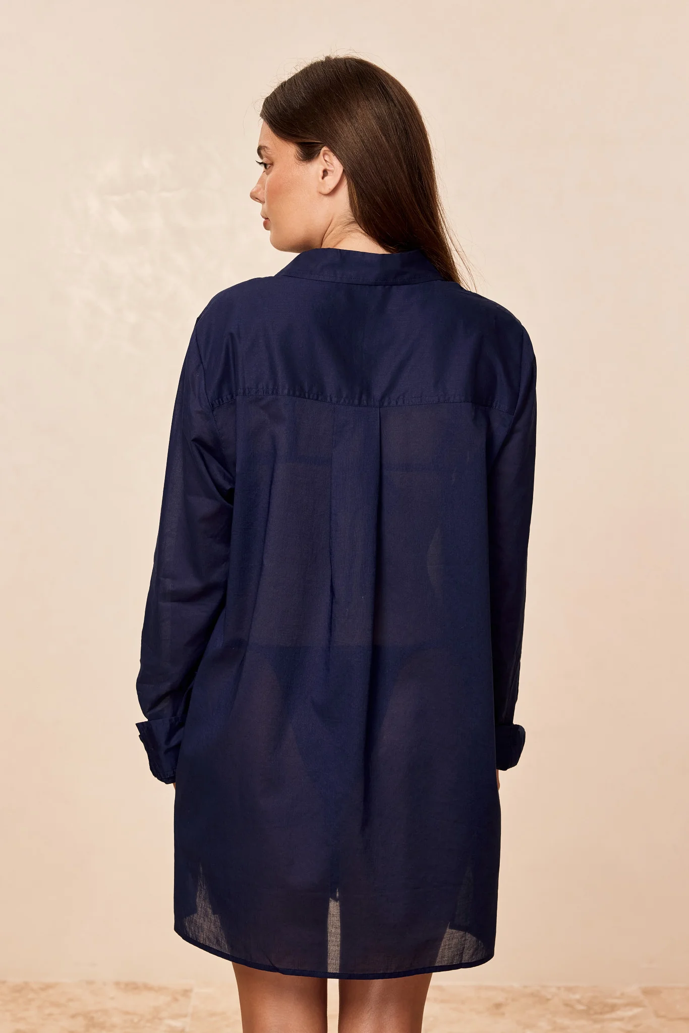 Fiji Tunic - Midnight Cotton Voile - Image 4