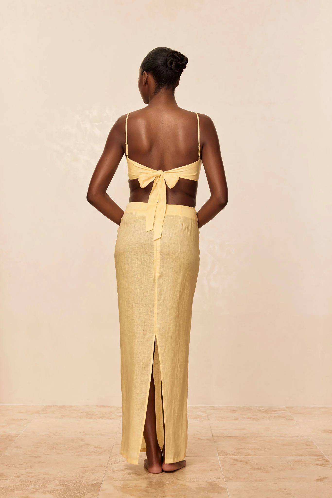 Fontelina Linen Skirt - Honey - Image 4