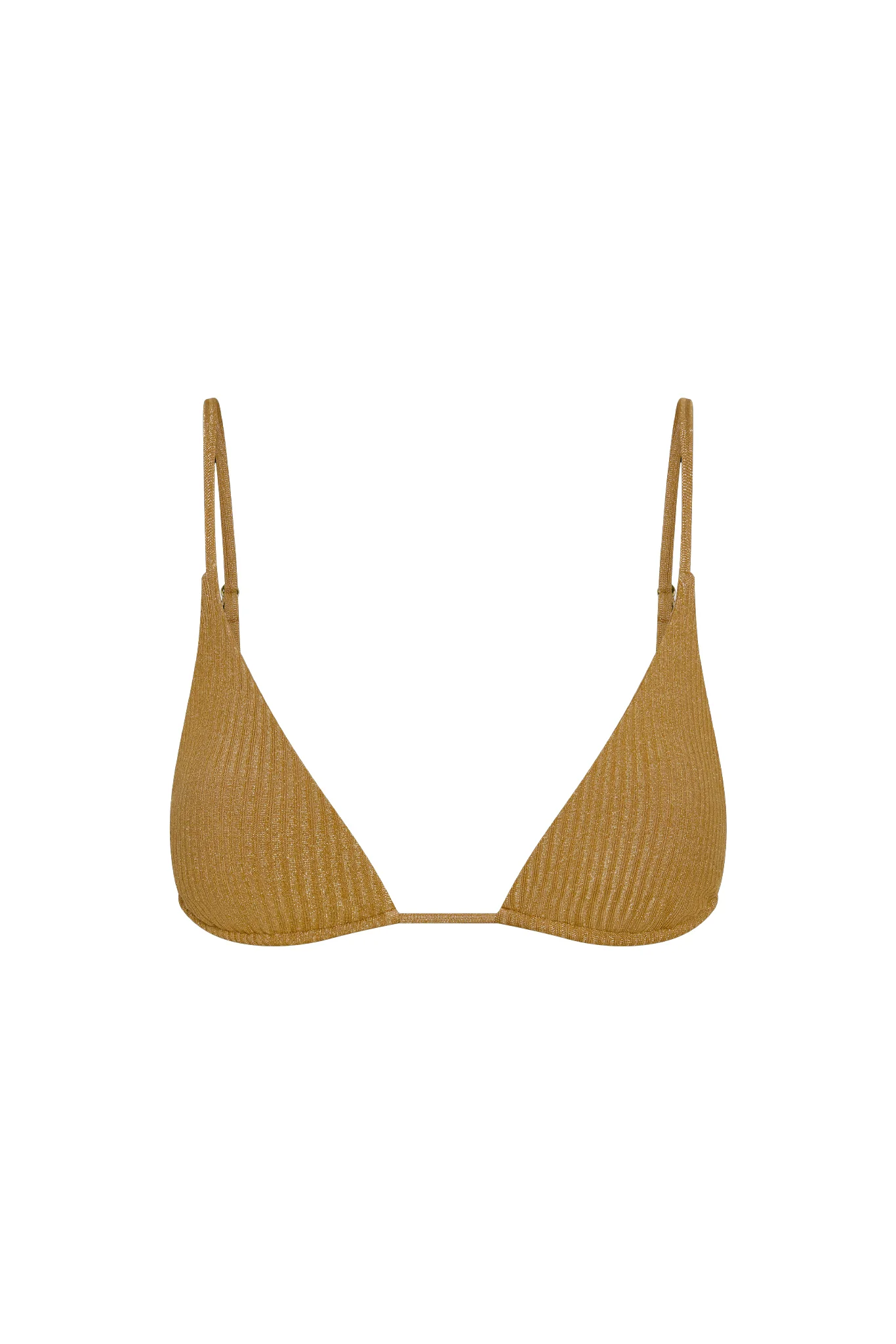 Kauai Top - Antique Gold Lurex Rib
