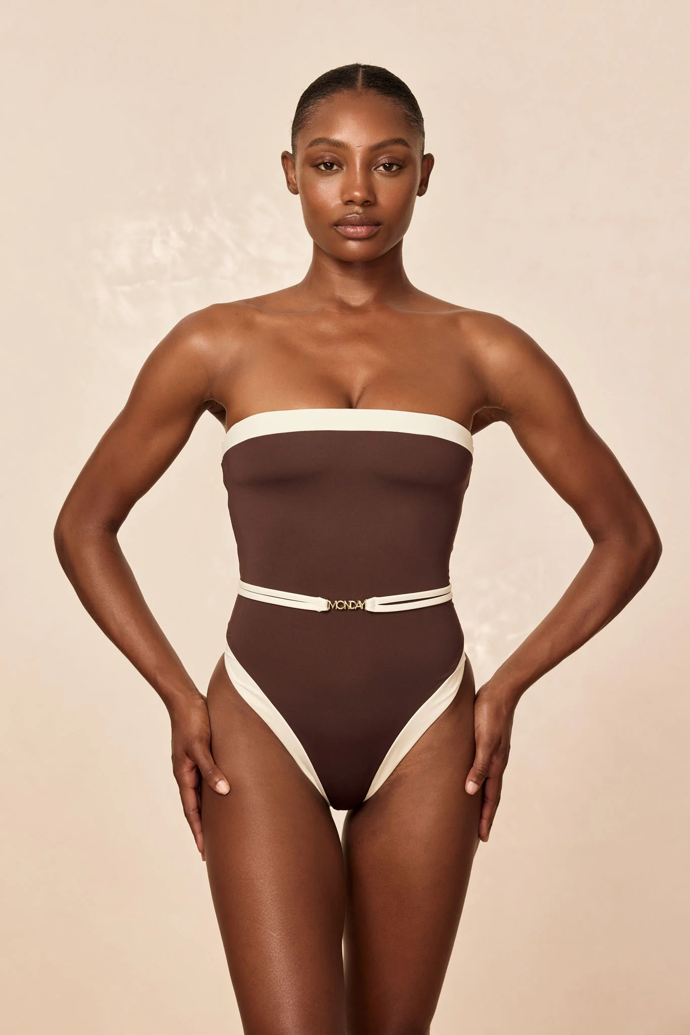 Miami One Piece - Espresso/Ivory - Image 6