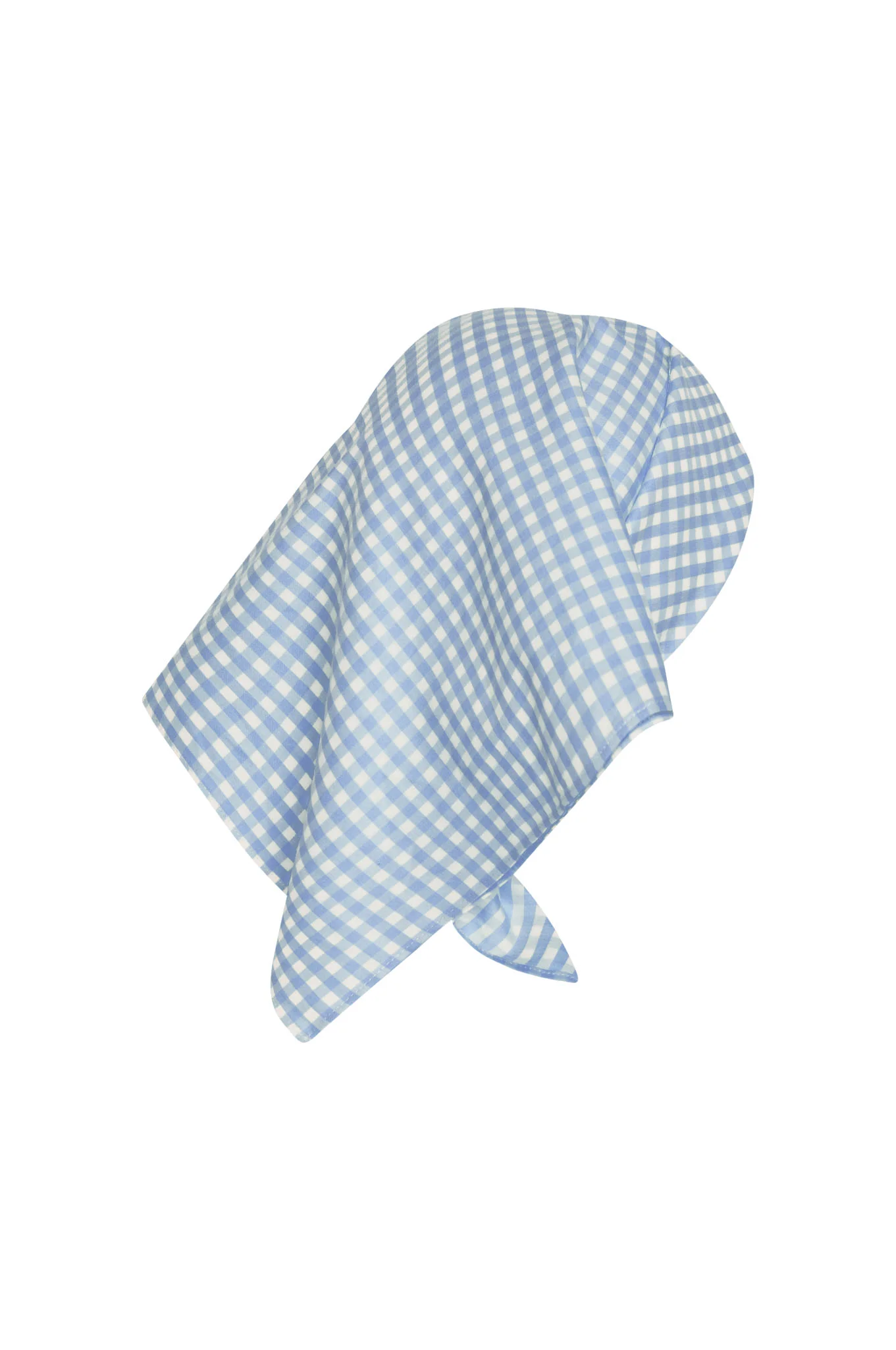 Monday Head Scarf - Sky Gingham - Image 3