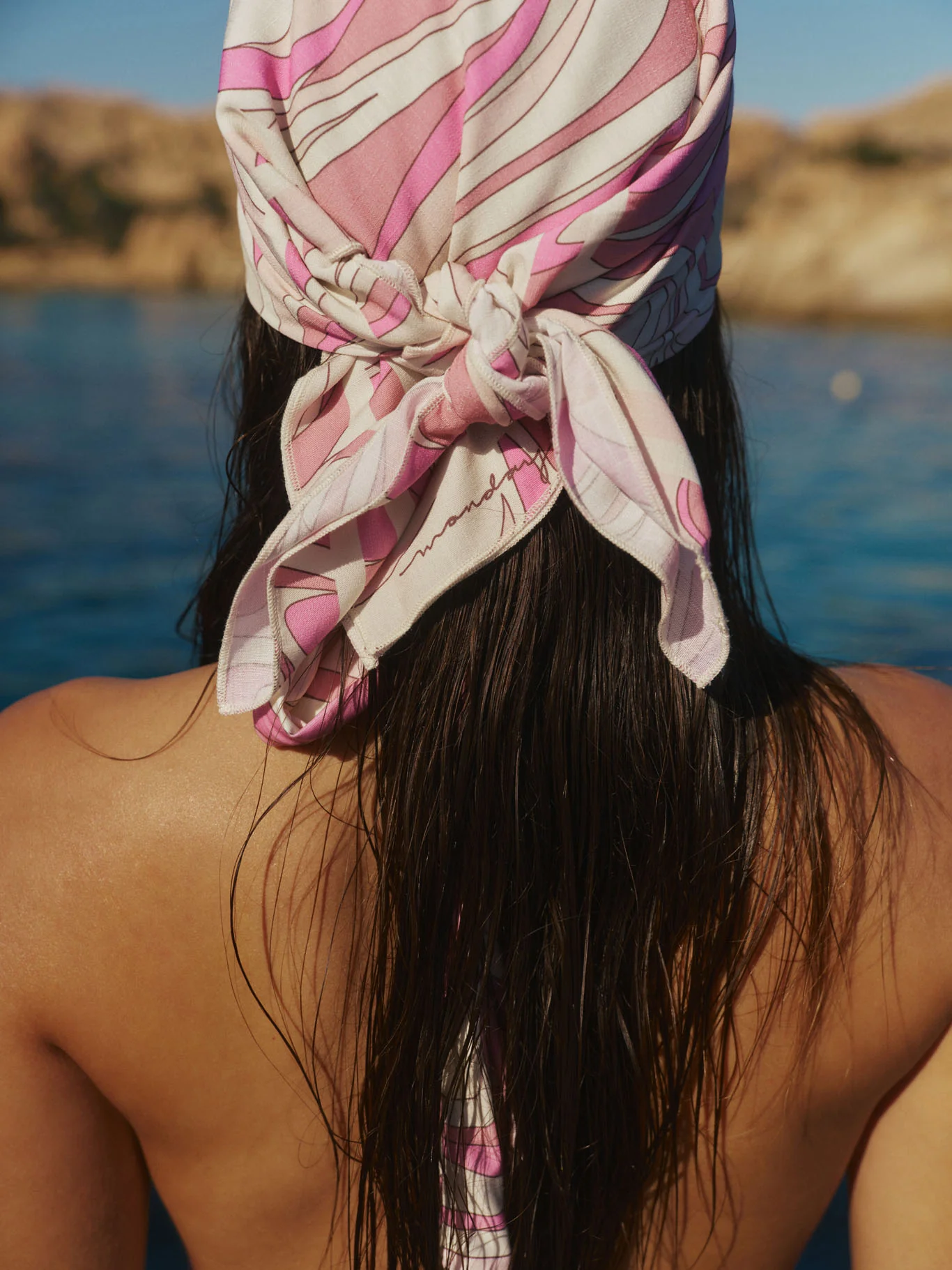 Monday Head Scarf - Costa Rei Pink - Image 6