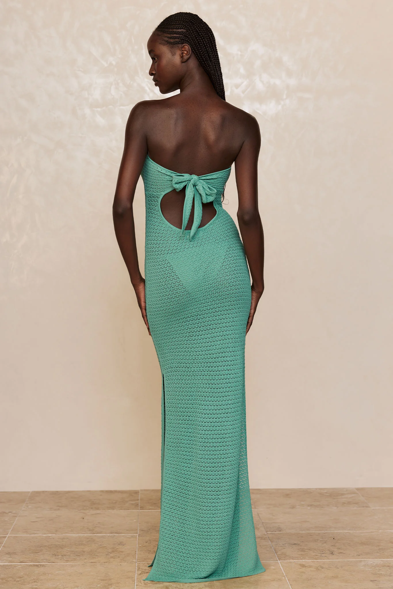 Montego Bandeau Dress - Pond Lace Crochet - Image 4