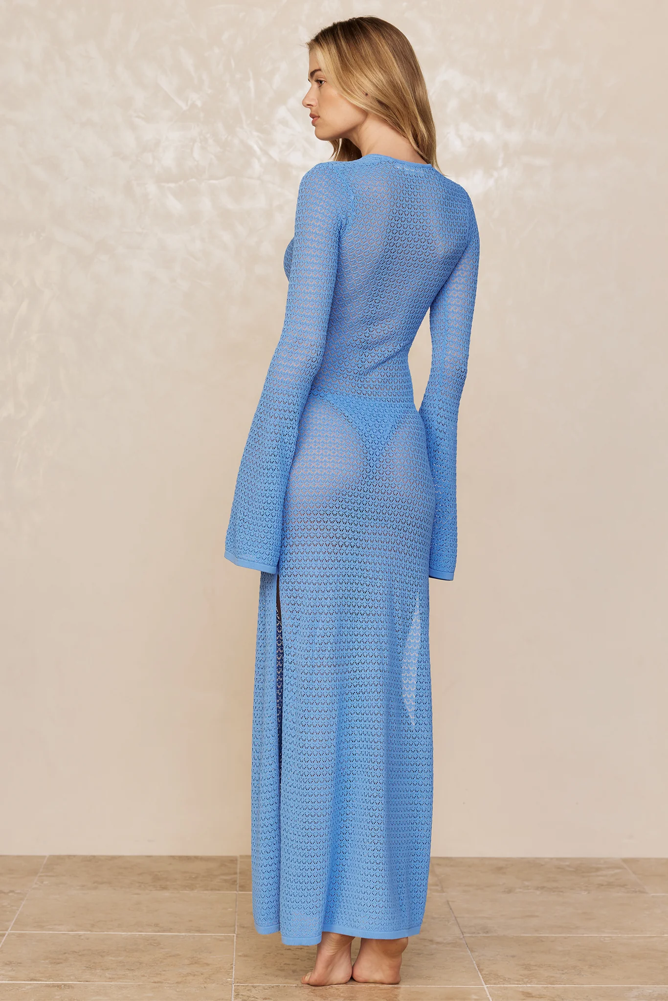 Montego Dress - Azure Lace Crochet - Image 3