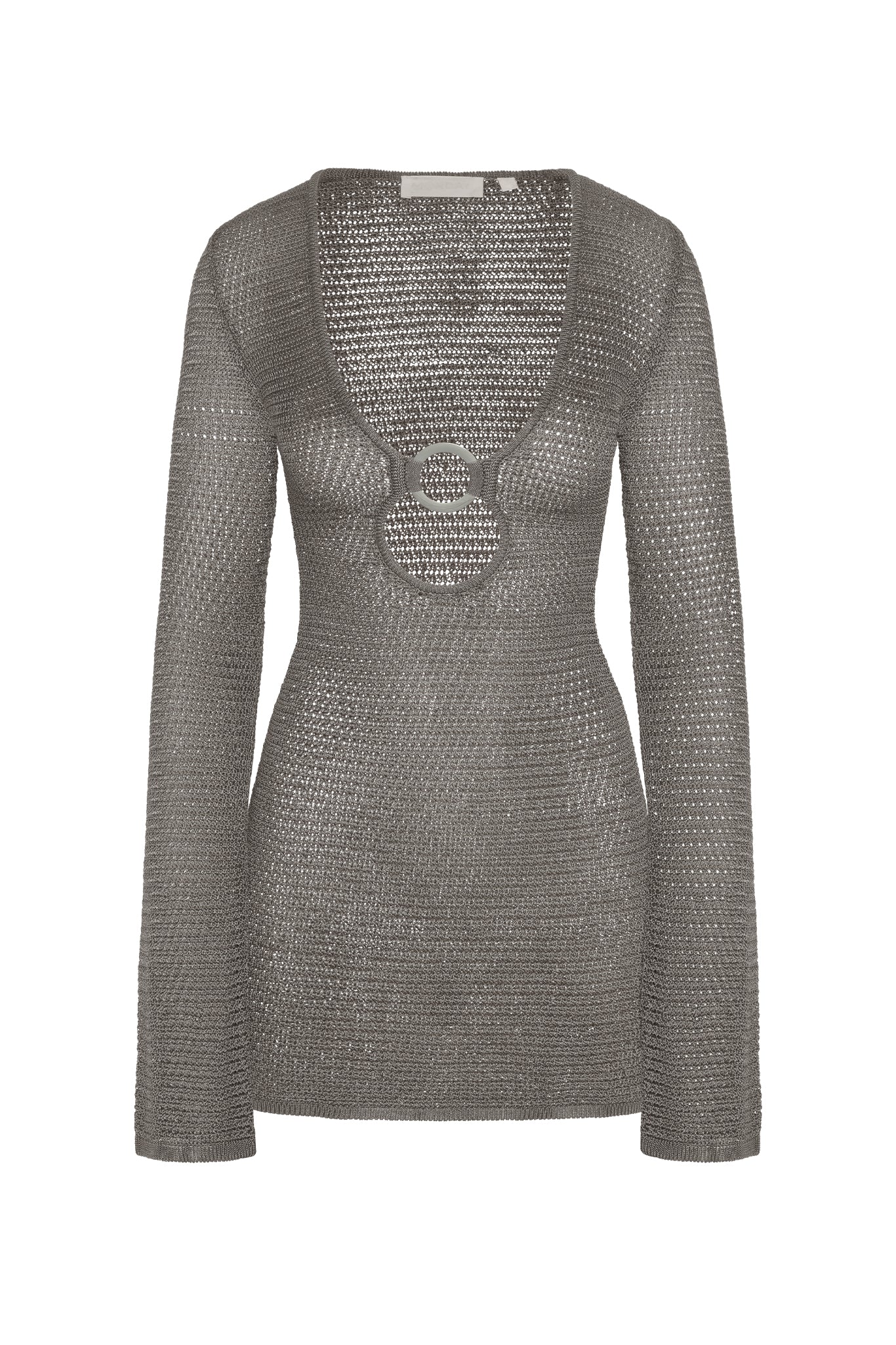 Montego Mini Dress - Steel Treble Knit