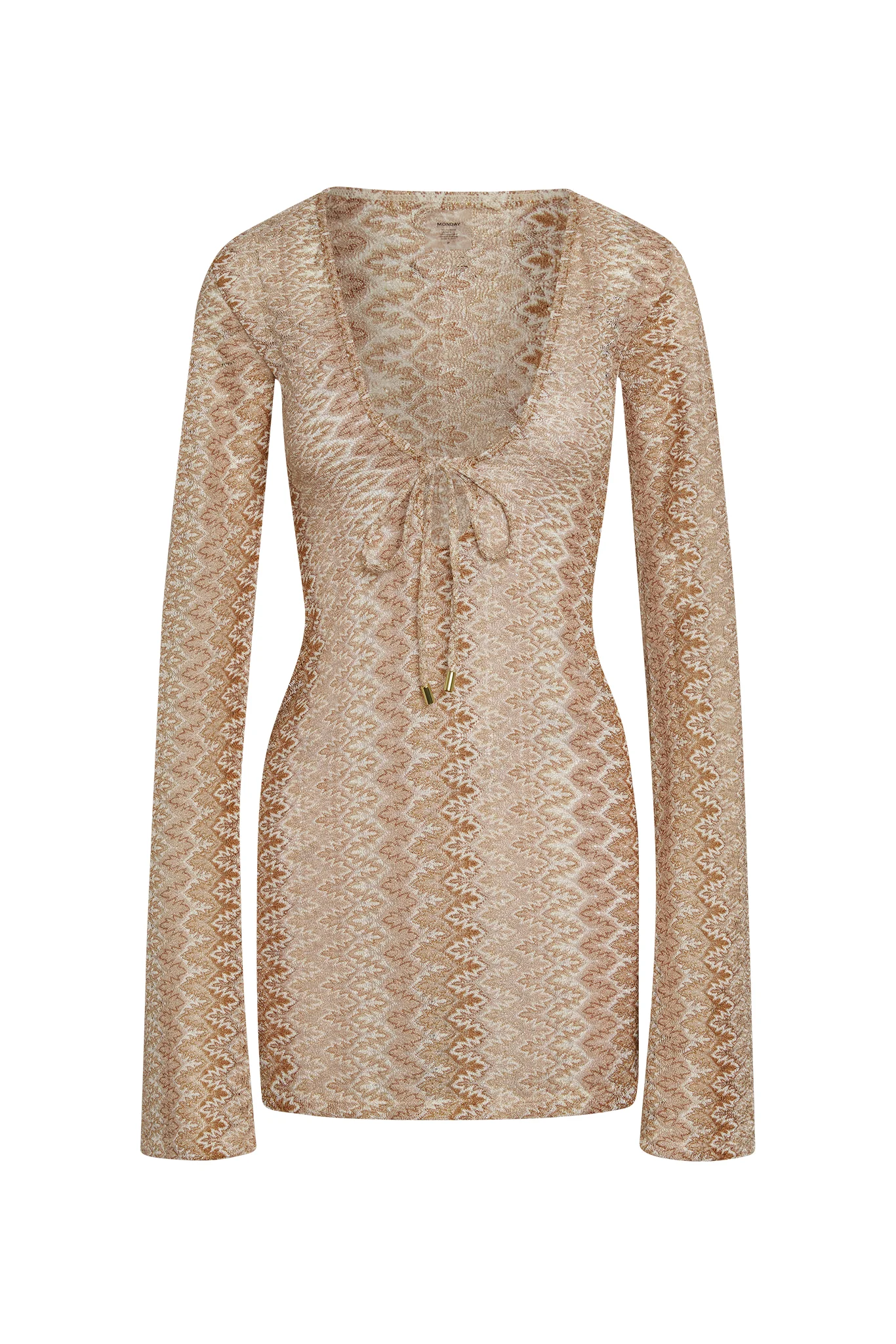 Montego Mini Tie Dress - Porto Cervo Gold