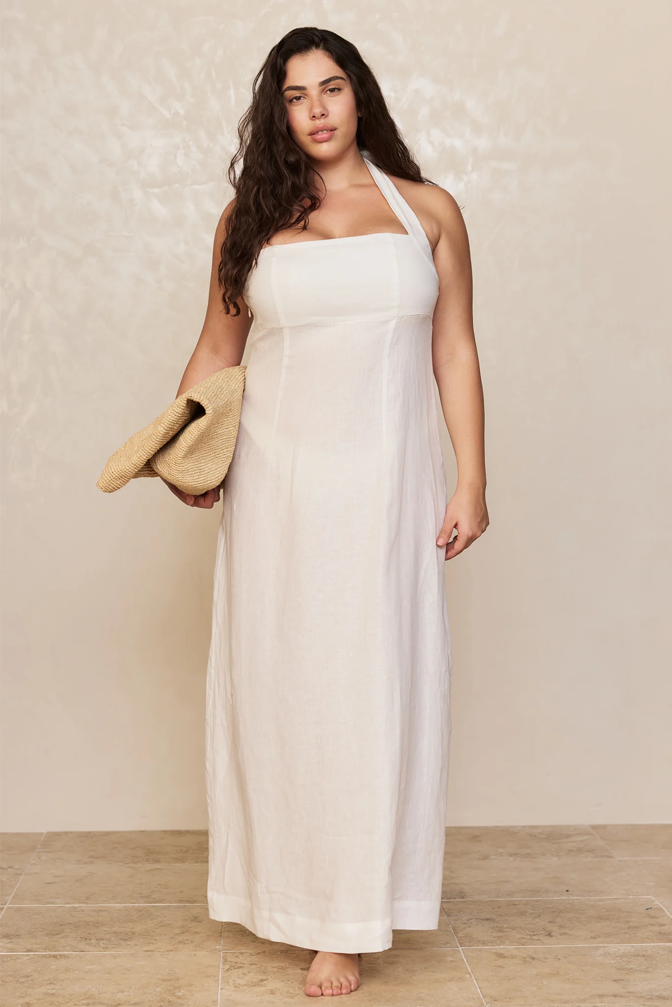 Montserrat Dress - White Linen - Image 5