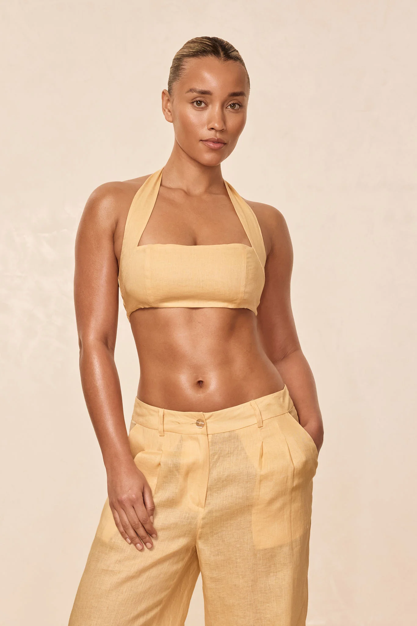 Montserrat Top - Raffia Linen - Image 3