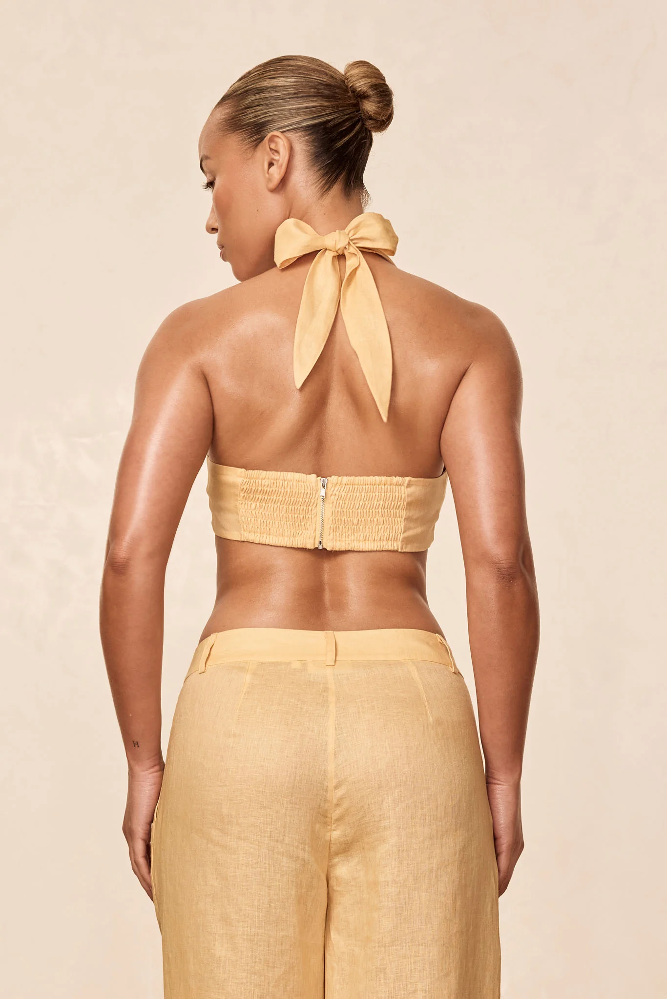 Montserrat Top - Raffia Linen - Image 4