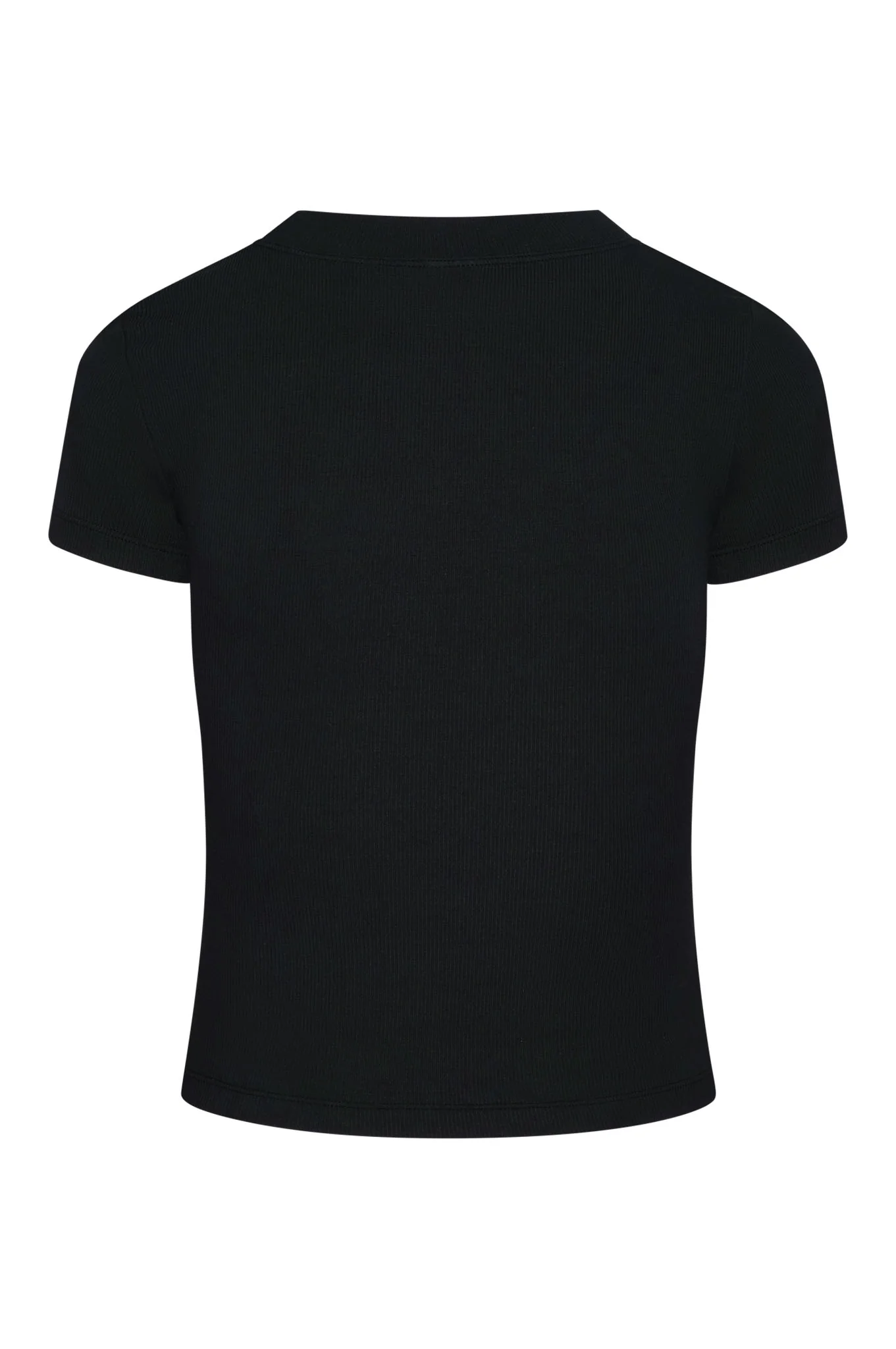 Ojai Tee Long - Black Lightweight Rib - Image 4