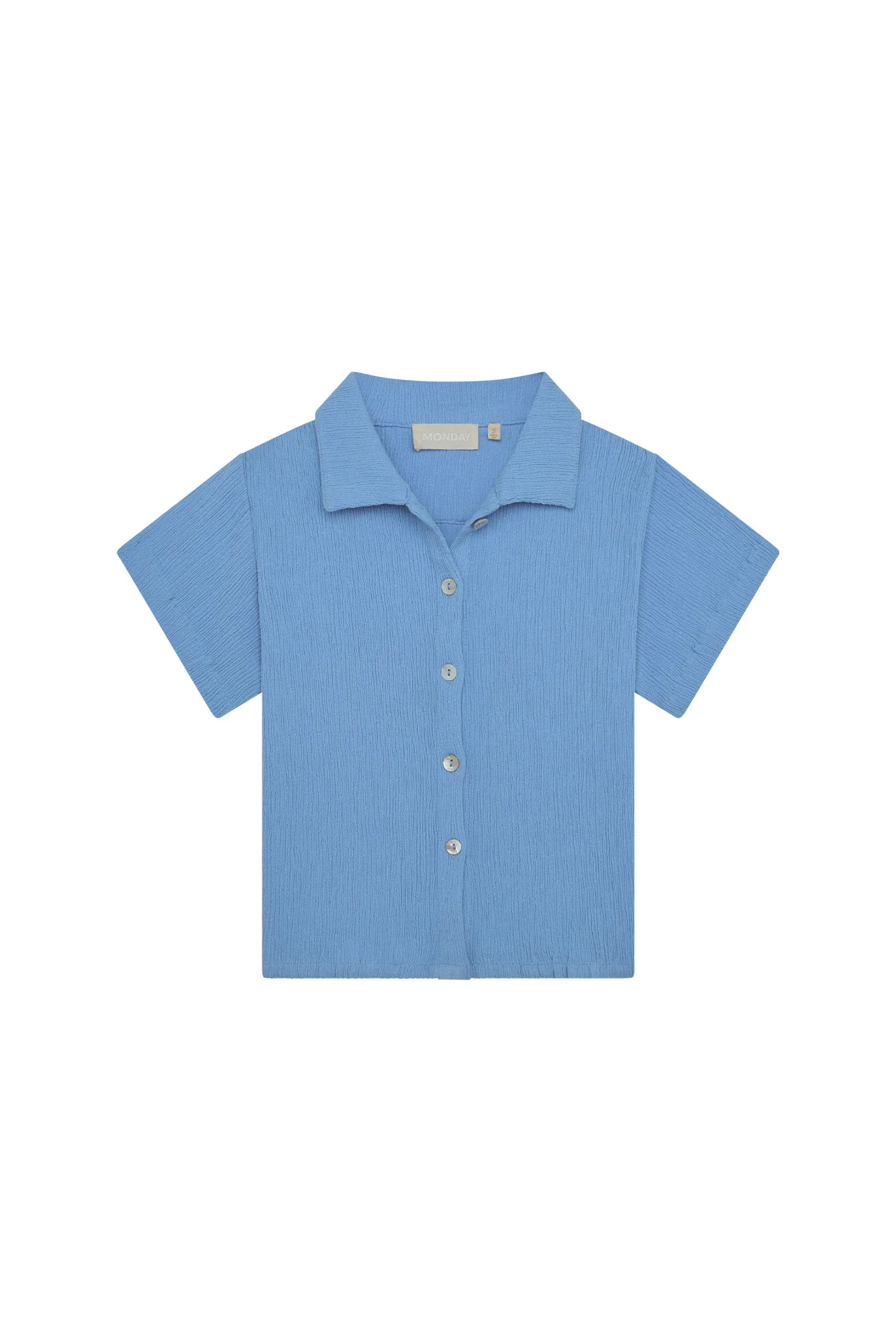 Pacific Beach Shirt Kids - Azure Crinkle