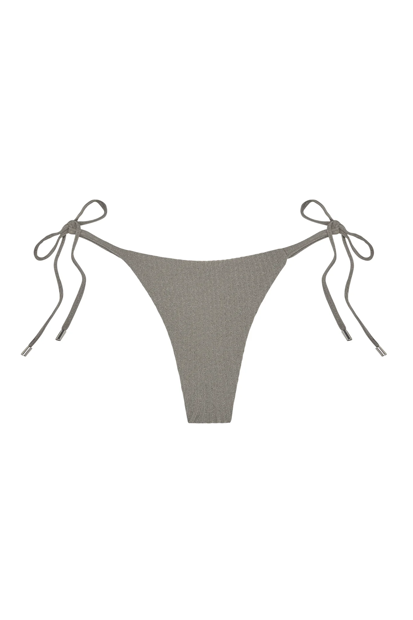 Palma Thong - Steel Lurex Rib