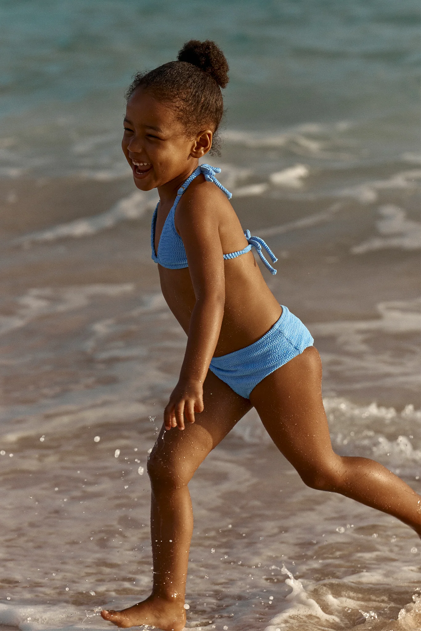 Palma Top & Seychelles Bottom Set - Azure Crinkle - Image 3