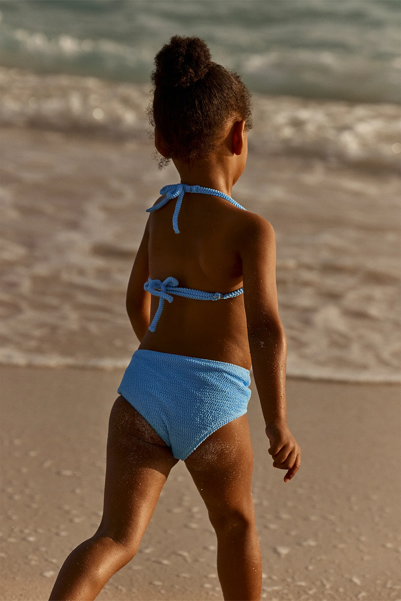 Palma Top & Seychelles Bottom Set - Azure Crinkle - Image 4