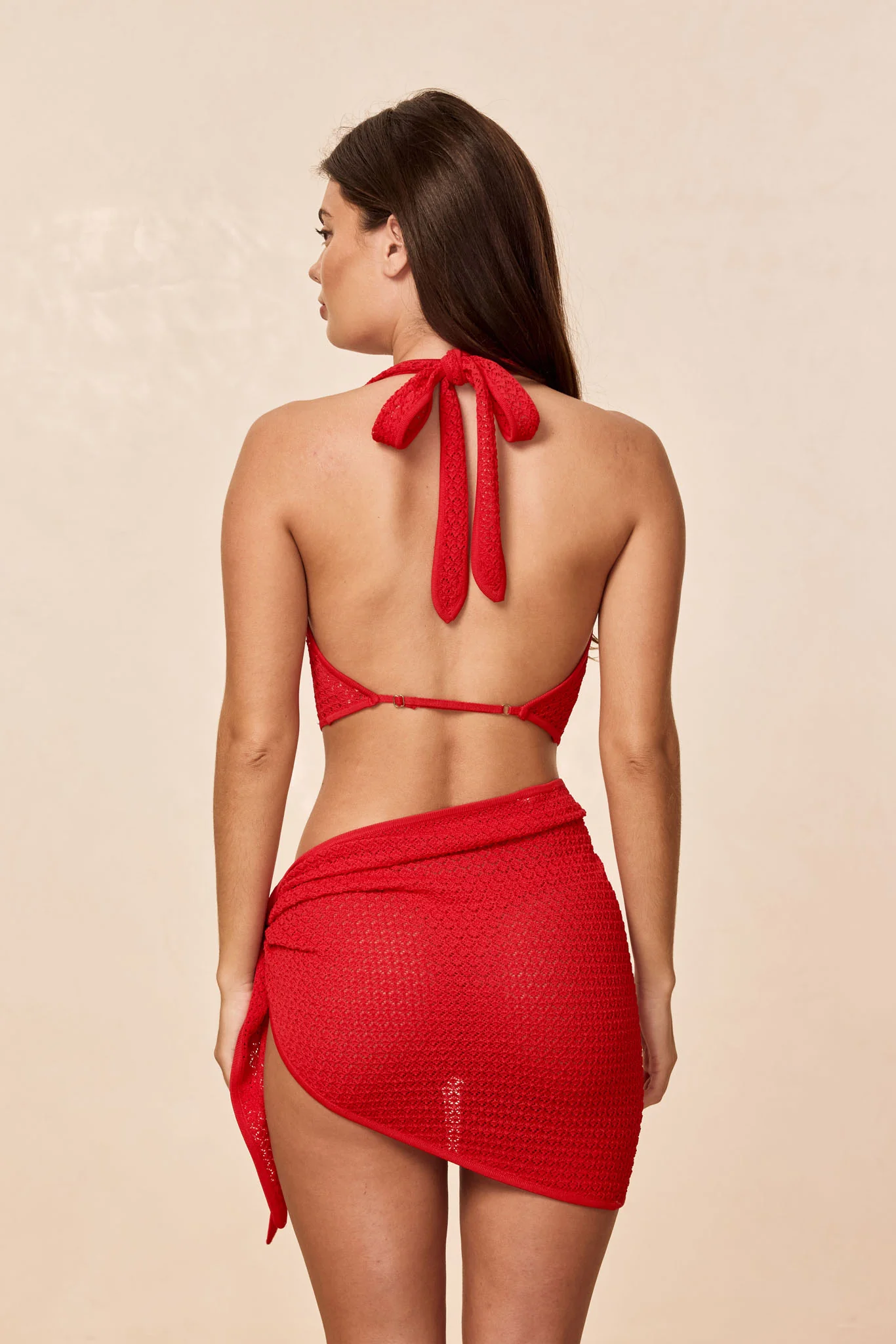 Paris Sarong - Chili Pepper Lace Crochet - Image 4