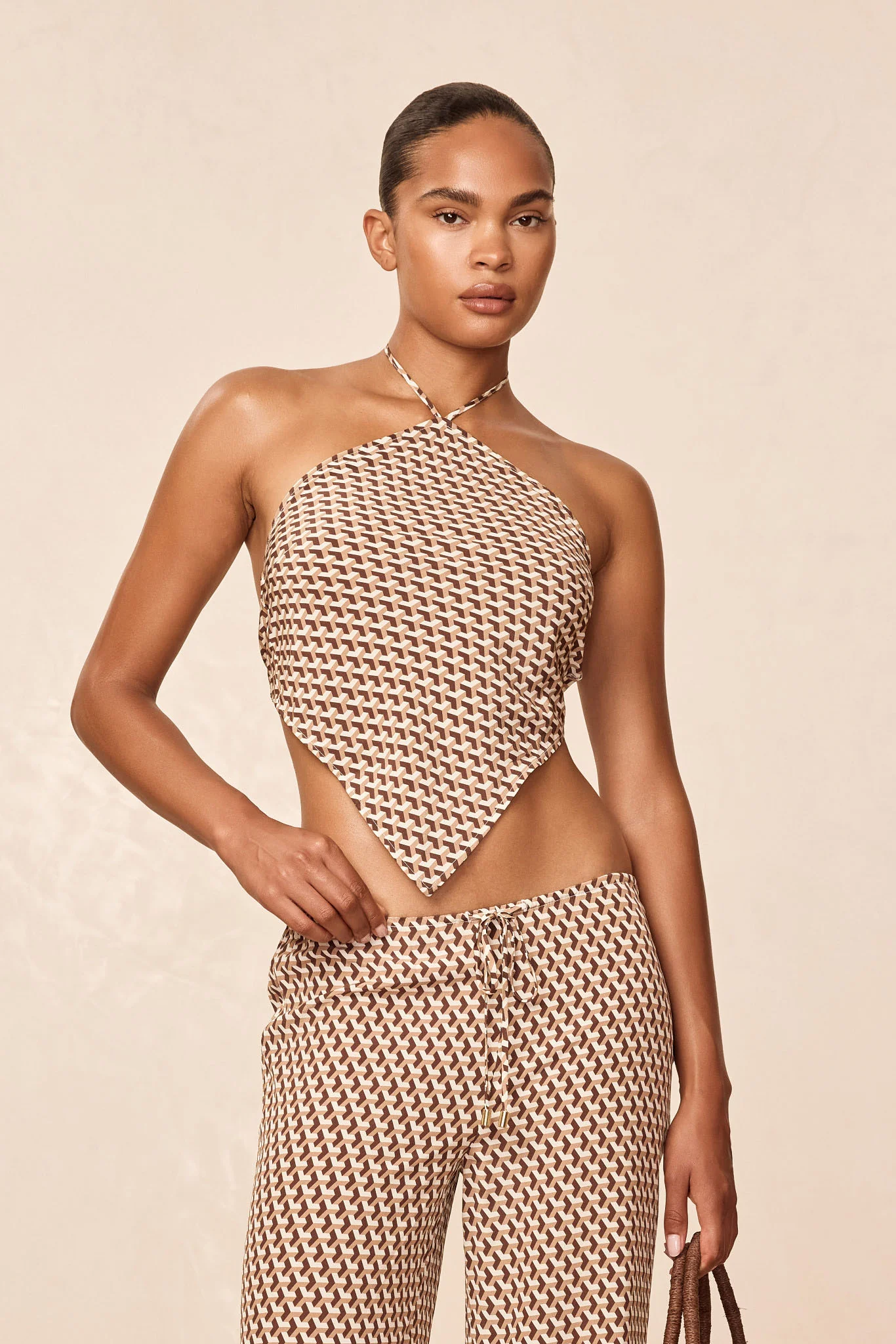 Prato Top - Husk Geo Silk - Image 5