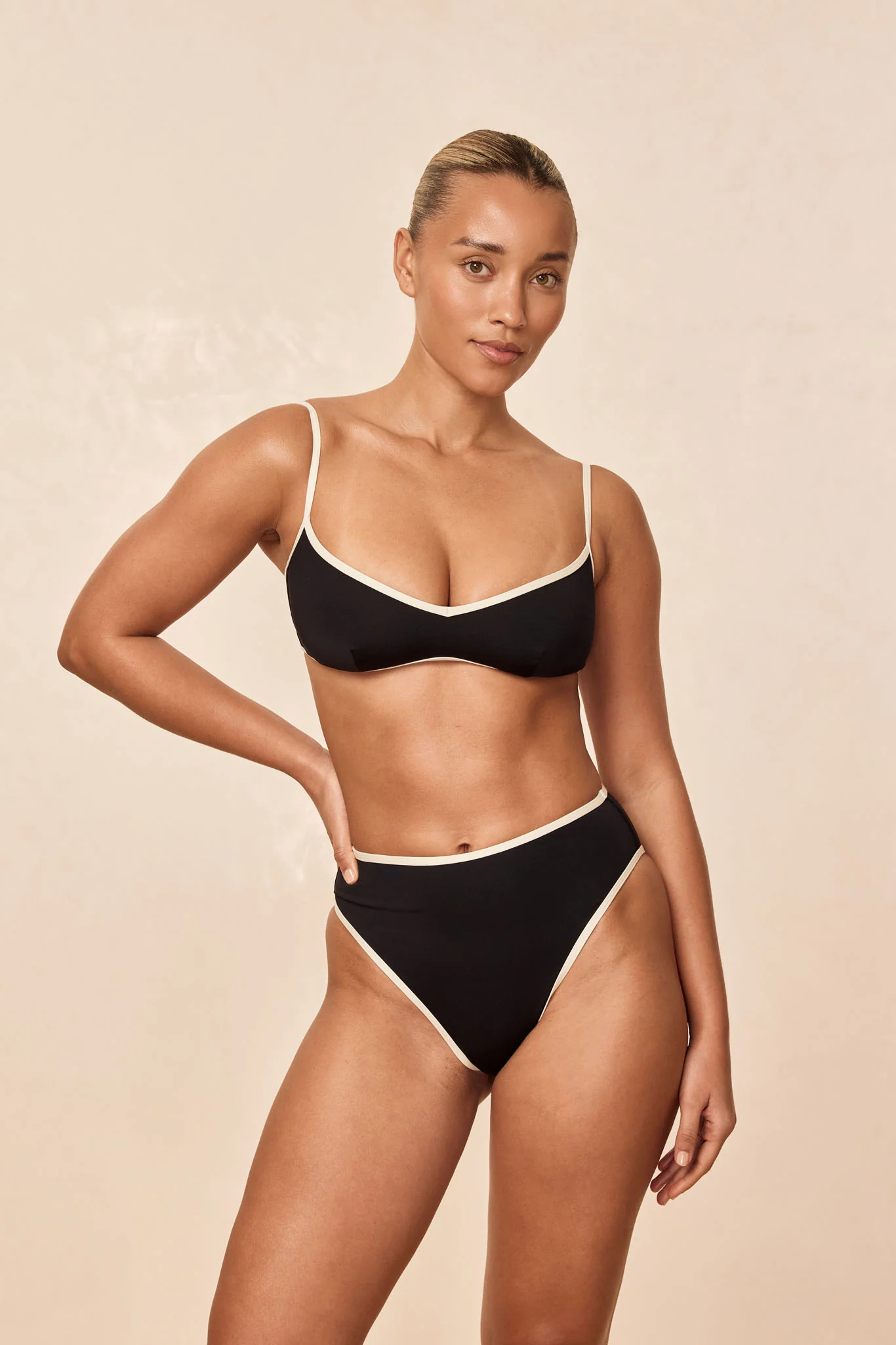Ravello Top - Black/Ivory - Image 5