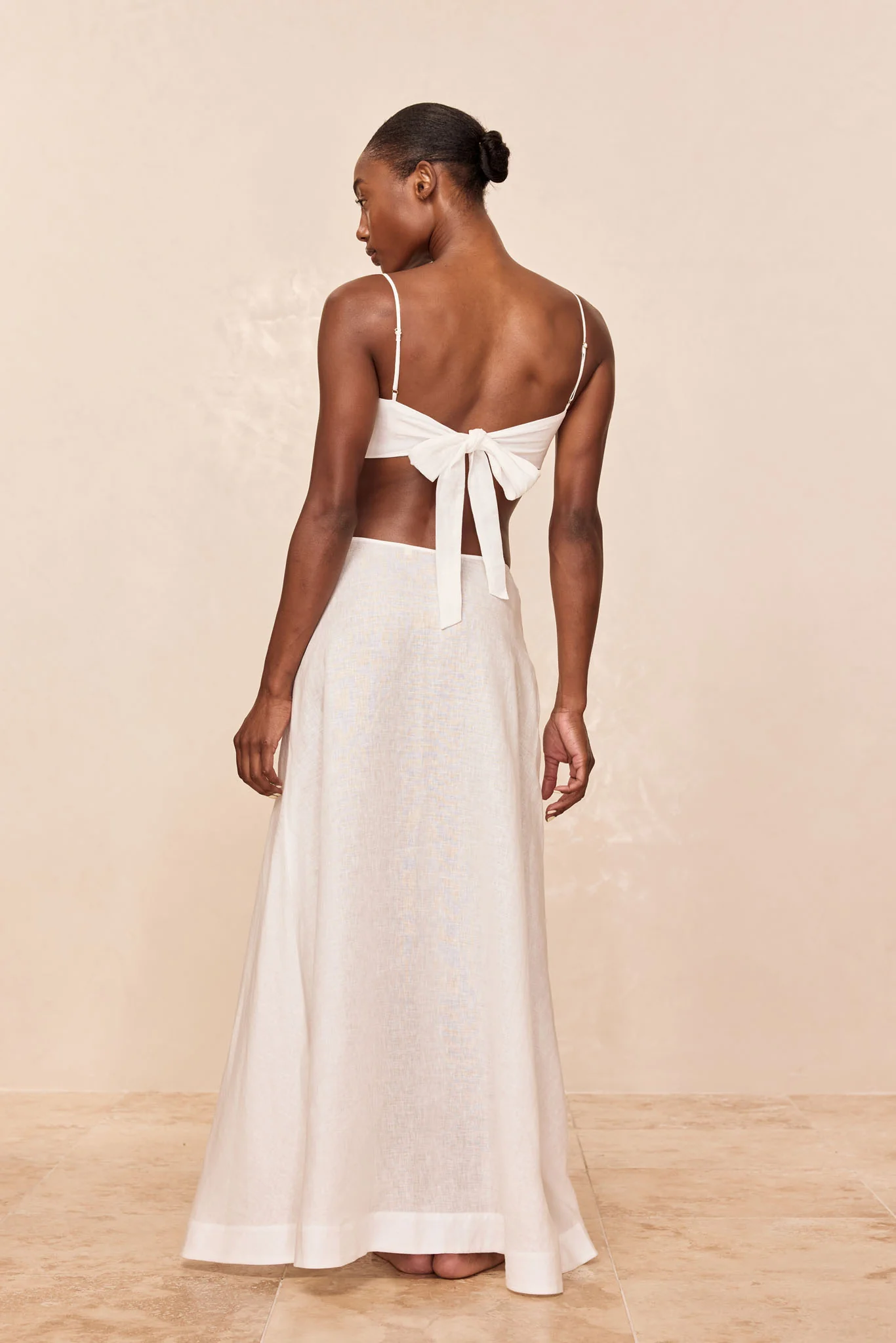 San Diego Skirt - White Linen - Image 3