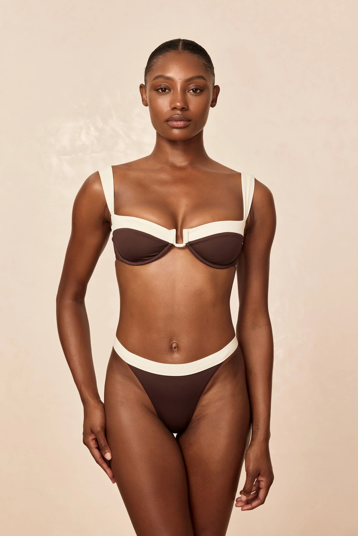 Cala Roja Top - Espresso/Ivory - Image 5