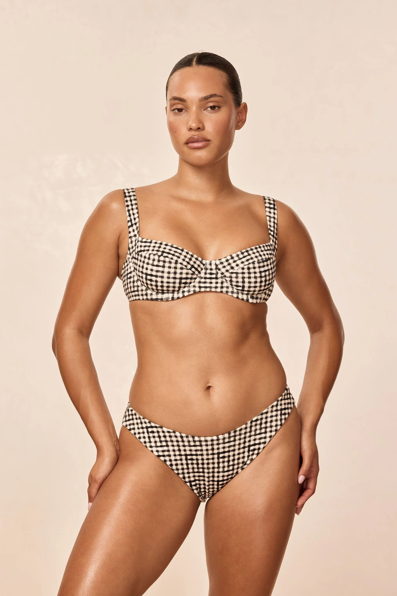 Seychelles Bottom - Black Gingham - Image 4