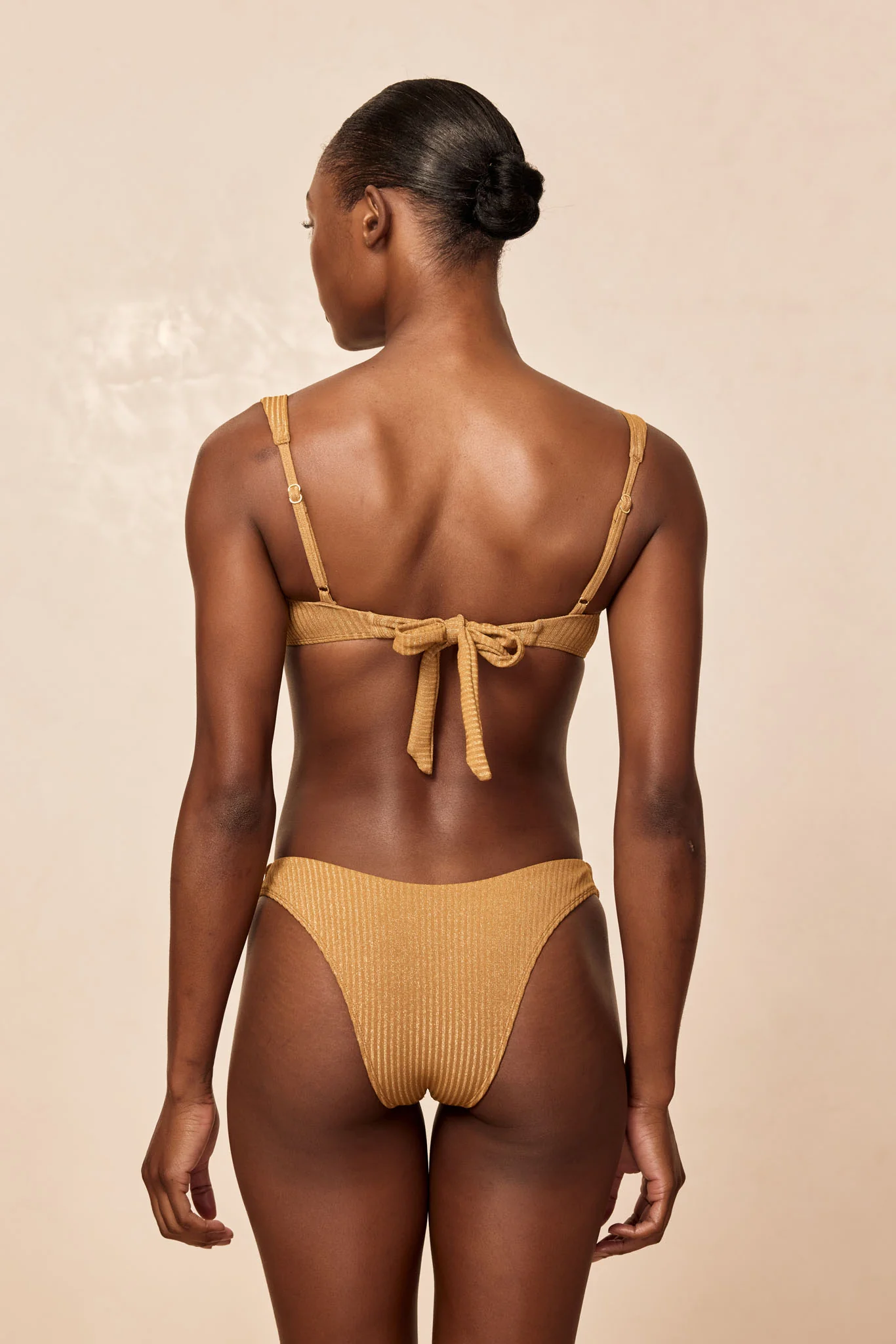 Sorrento Top - Antique Gold Lurex Rib - Image 4
