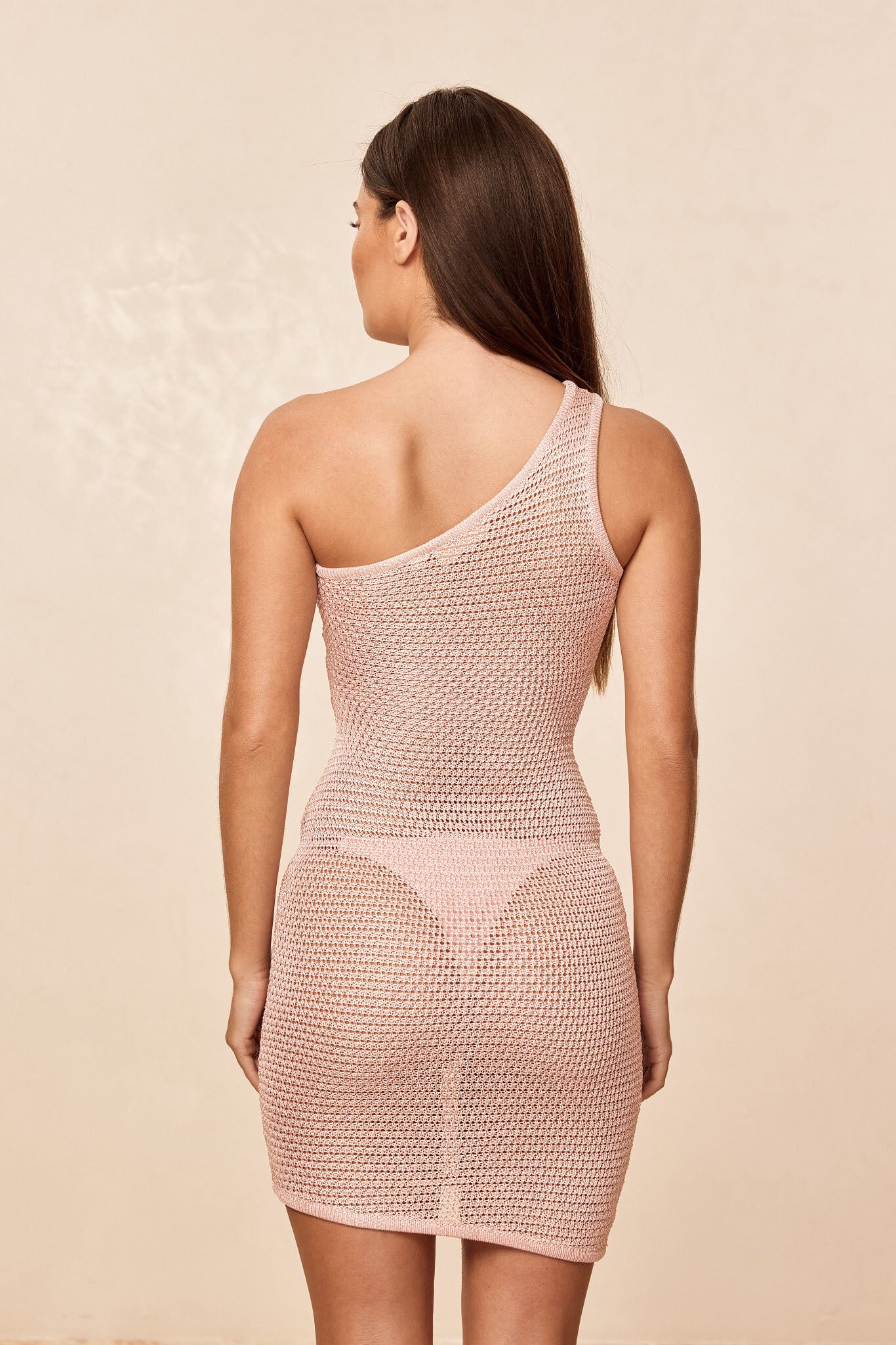 Taormina Dress - Powder Pink Treble Knit - Image 3
