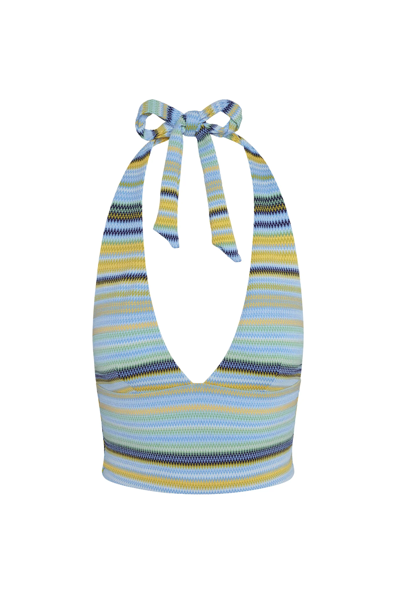 Toulon Top - Sardinia Stripe Azure