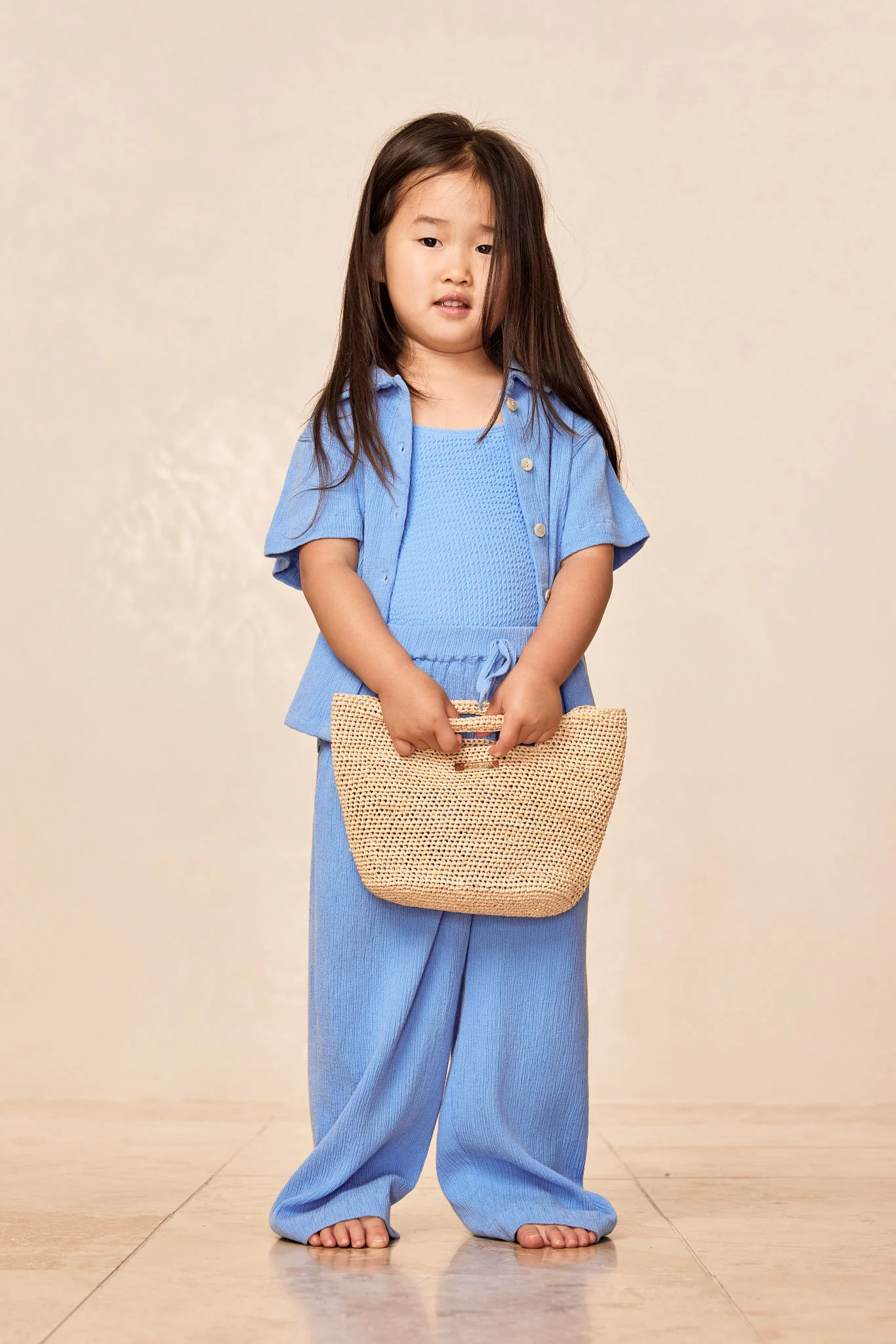 Tuscany Pant Kids - Azure Crinkle - Image 2
