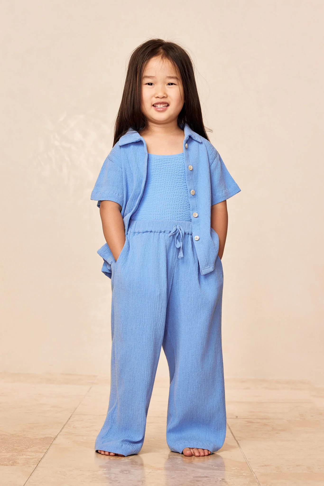 Tuscany Pant Kids - Azure Crinkle - Image 3
