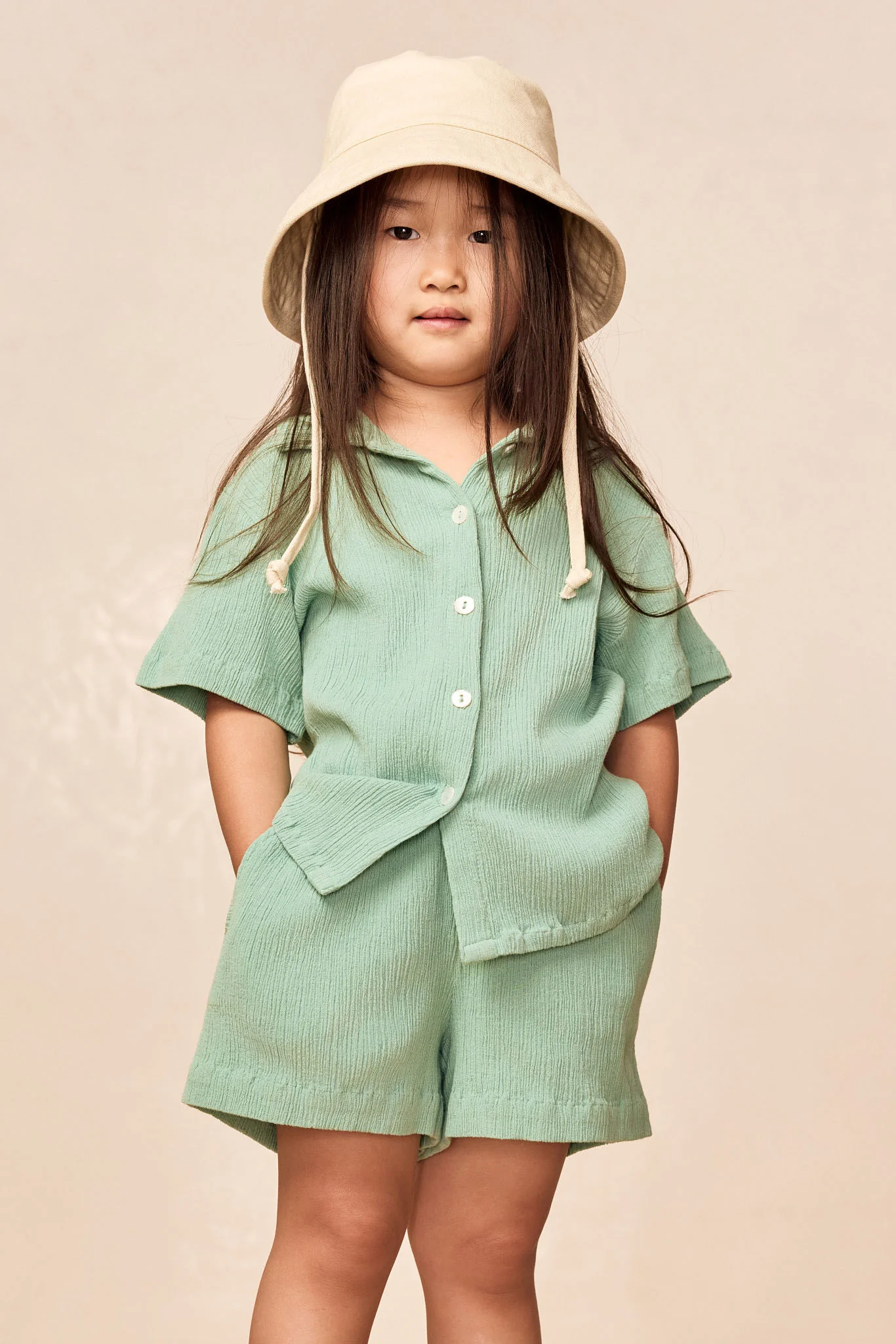 Tuscany Short Kids - Pond Crinkle - Image 2