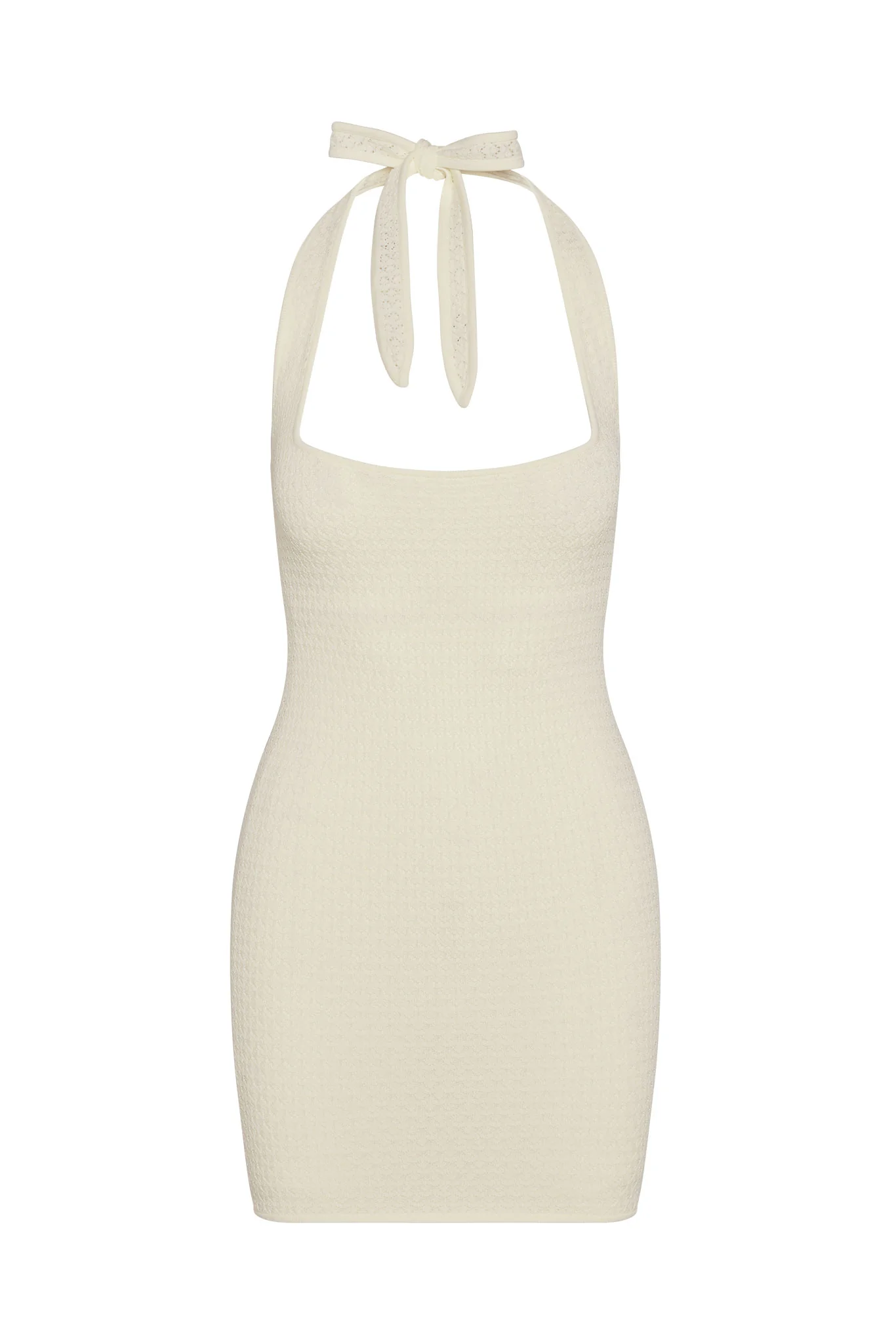 Waikiki Mini Dress - Ivory Lace Crochet
