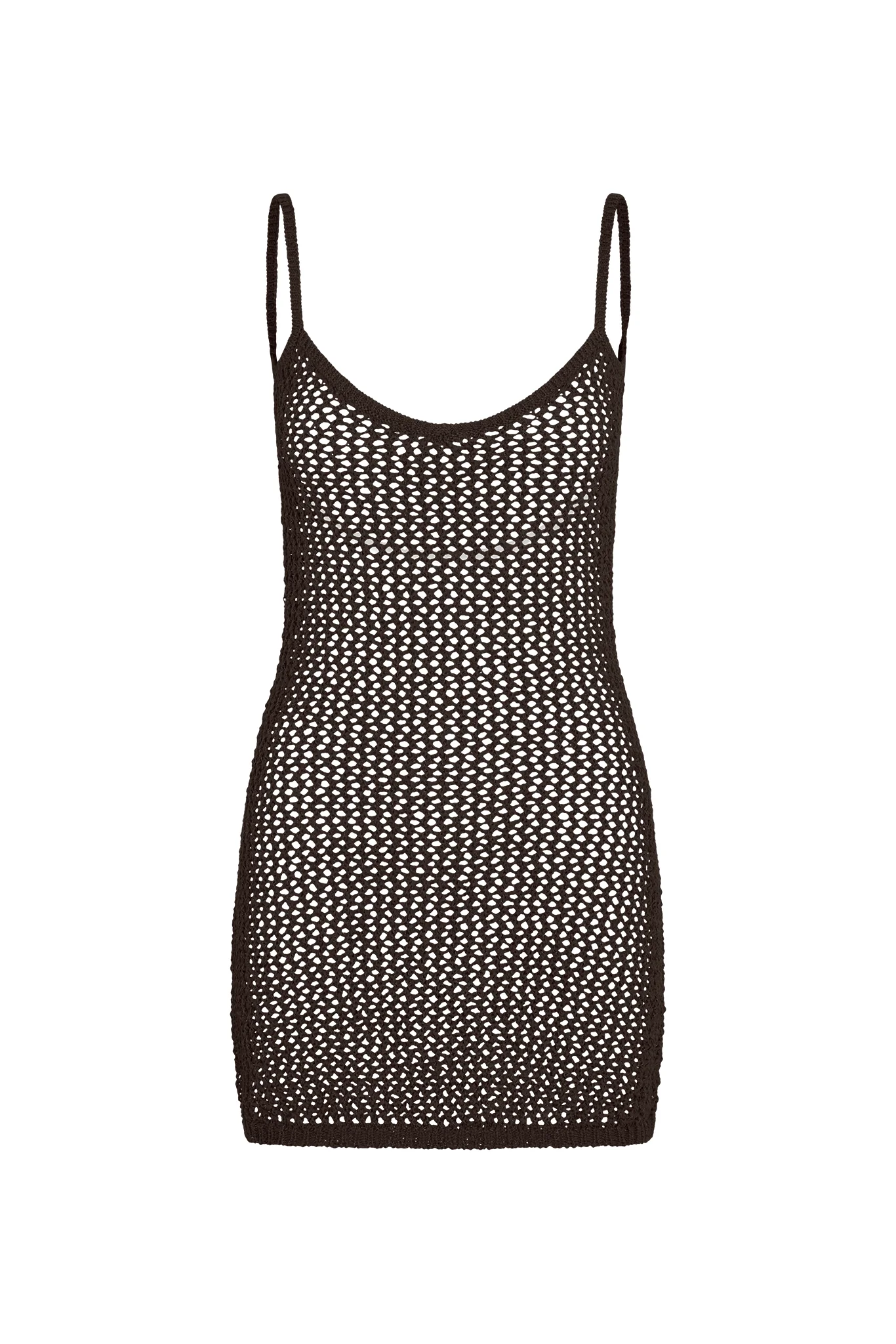 Zanzibar Mini Dress - Espresso Petit Crochet